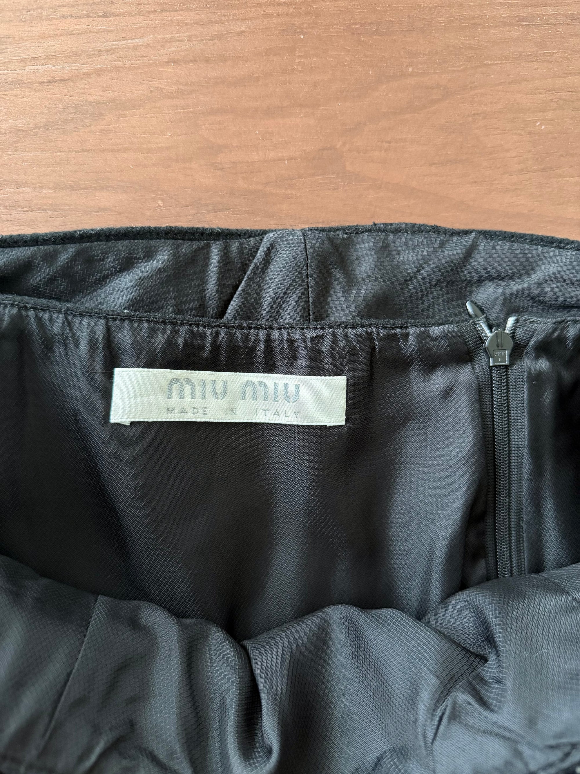 MIU MIU F/W 1999 ZIPPER SKIRT