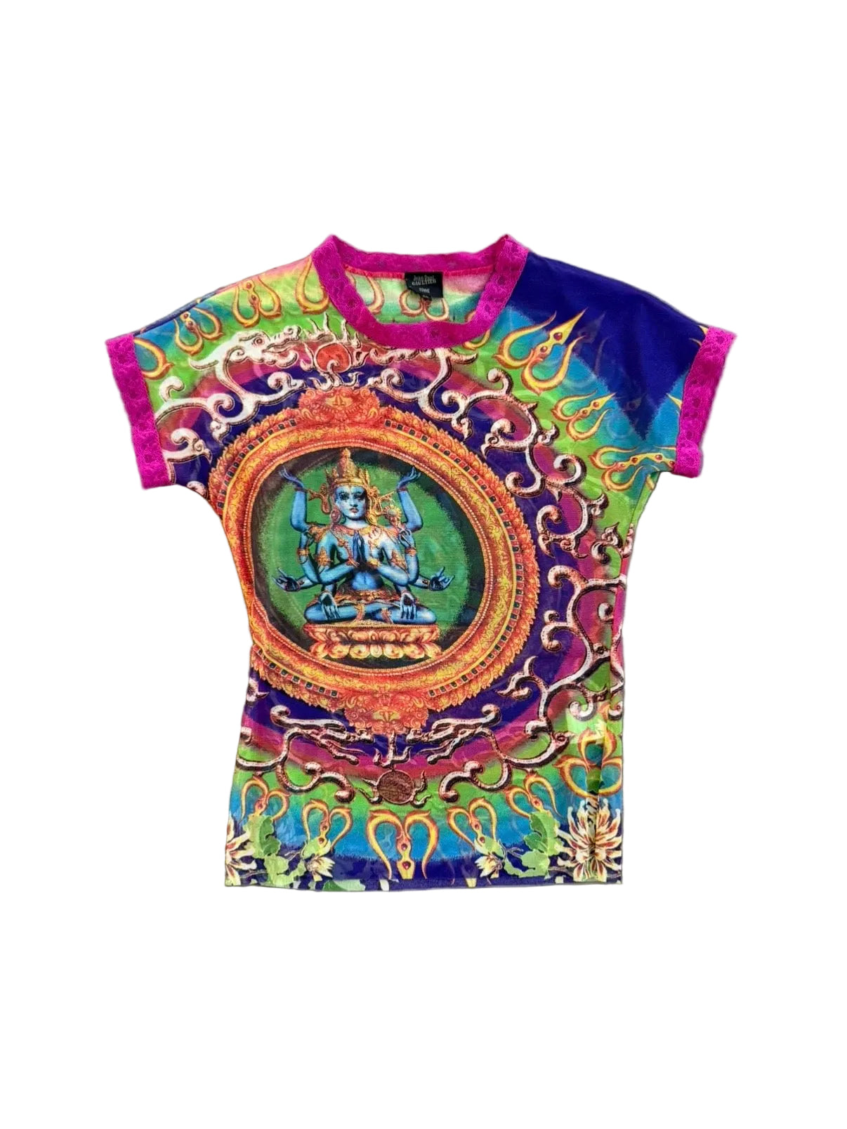 JEAN PAUL GAULTIER S/S 1997 SHIVA MESH TOP