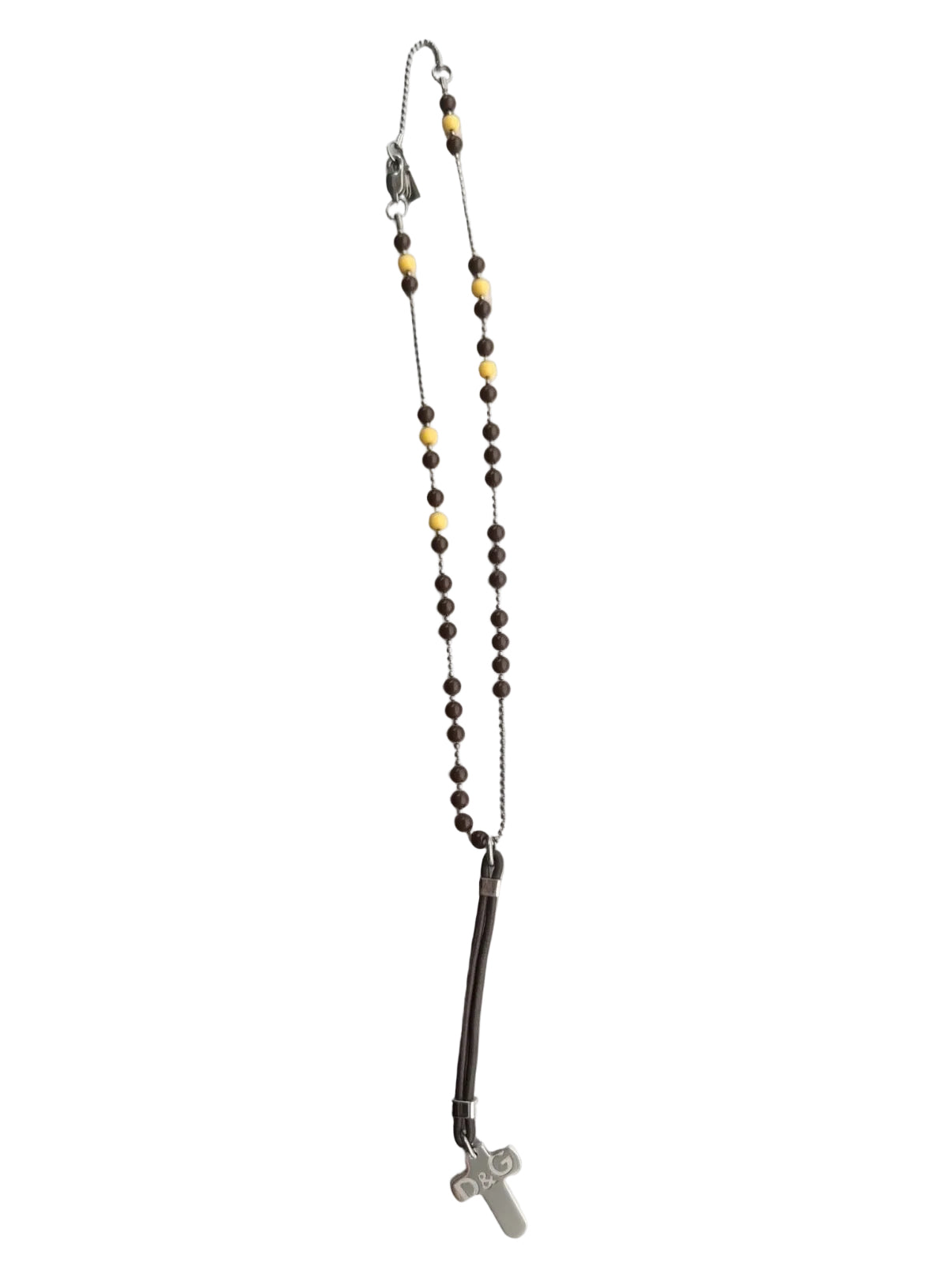 DOLCE AND GABBANA 00s ROSARY BEAD NECKLACE