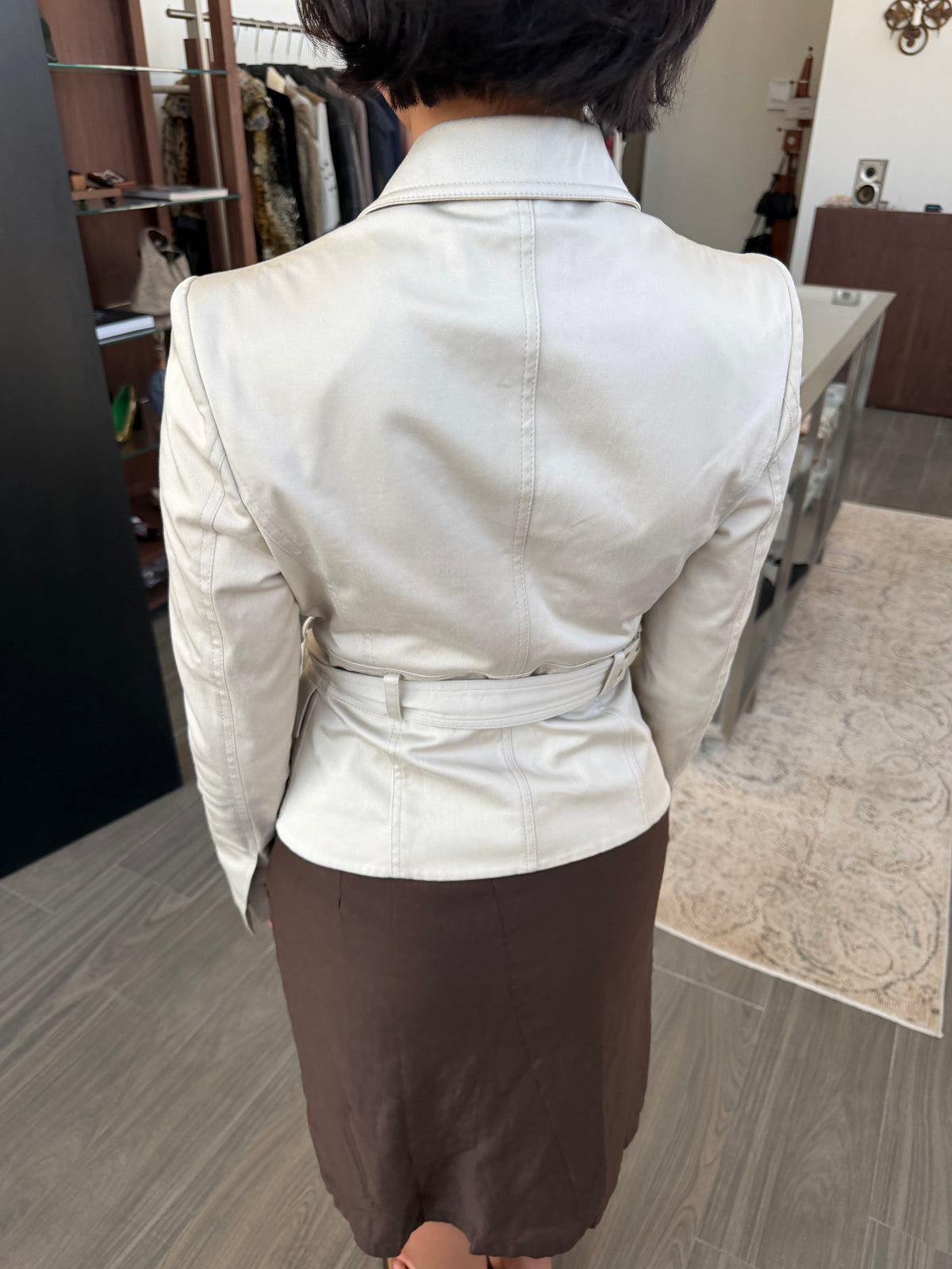 GUCCI BY TOM FORD S/S 2003 SAFARI BELTED BLAZER