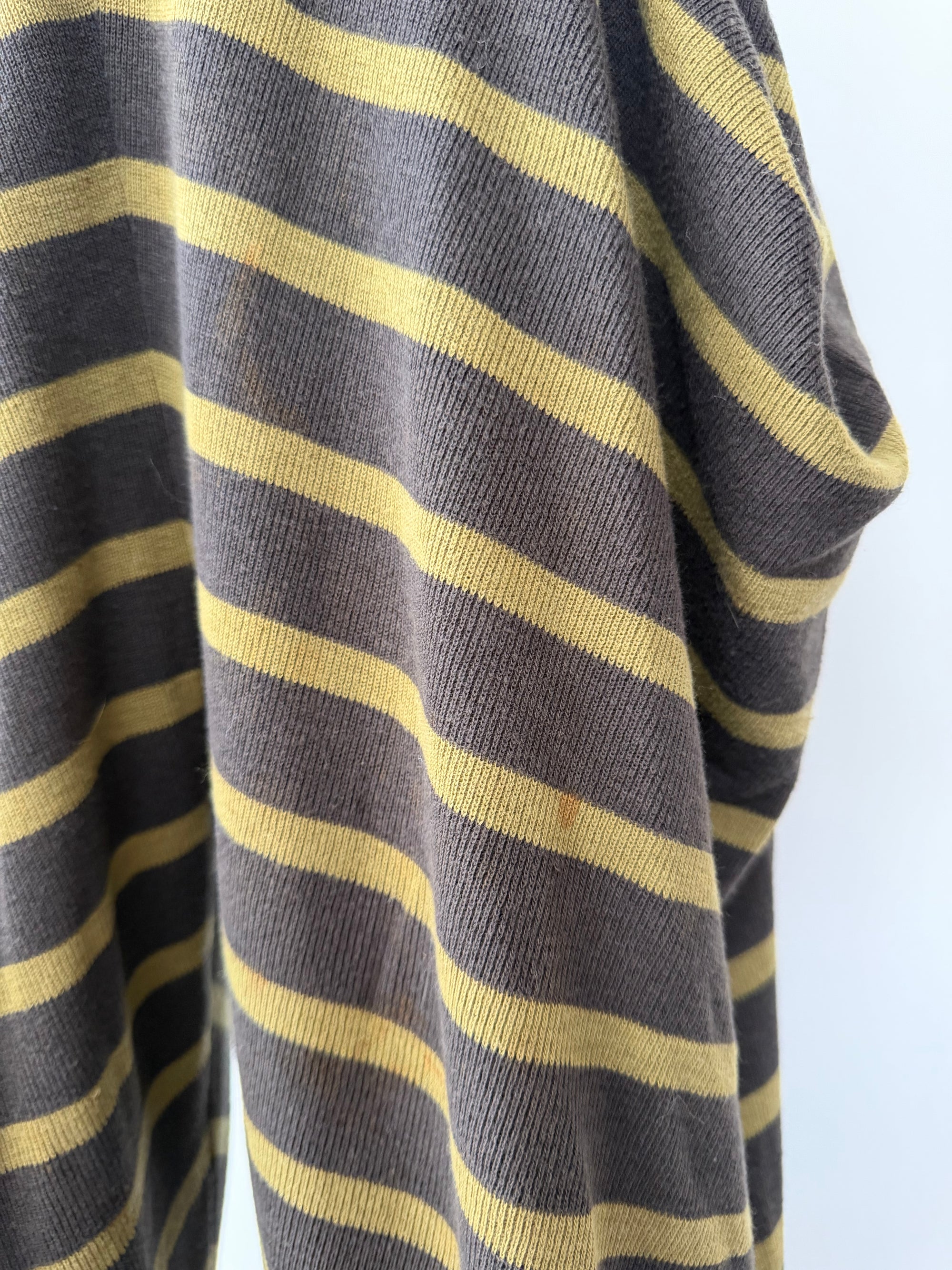 ISSEY MIYAKE 80s STRIPED DROP CROTCH PANTS