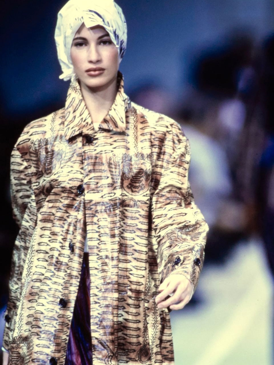 COMME DES GARCONS S/S 1992 TIBETAN TIGER ZIP SKIRT