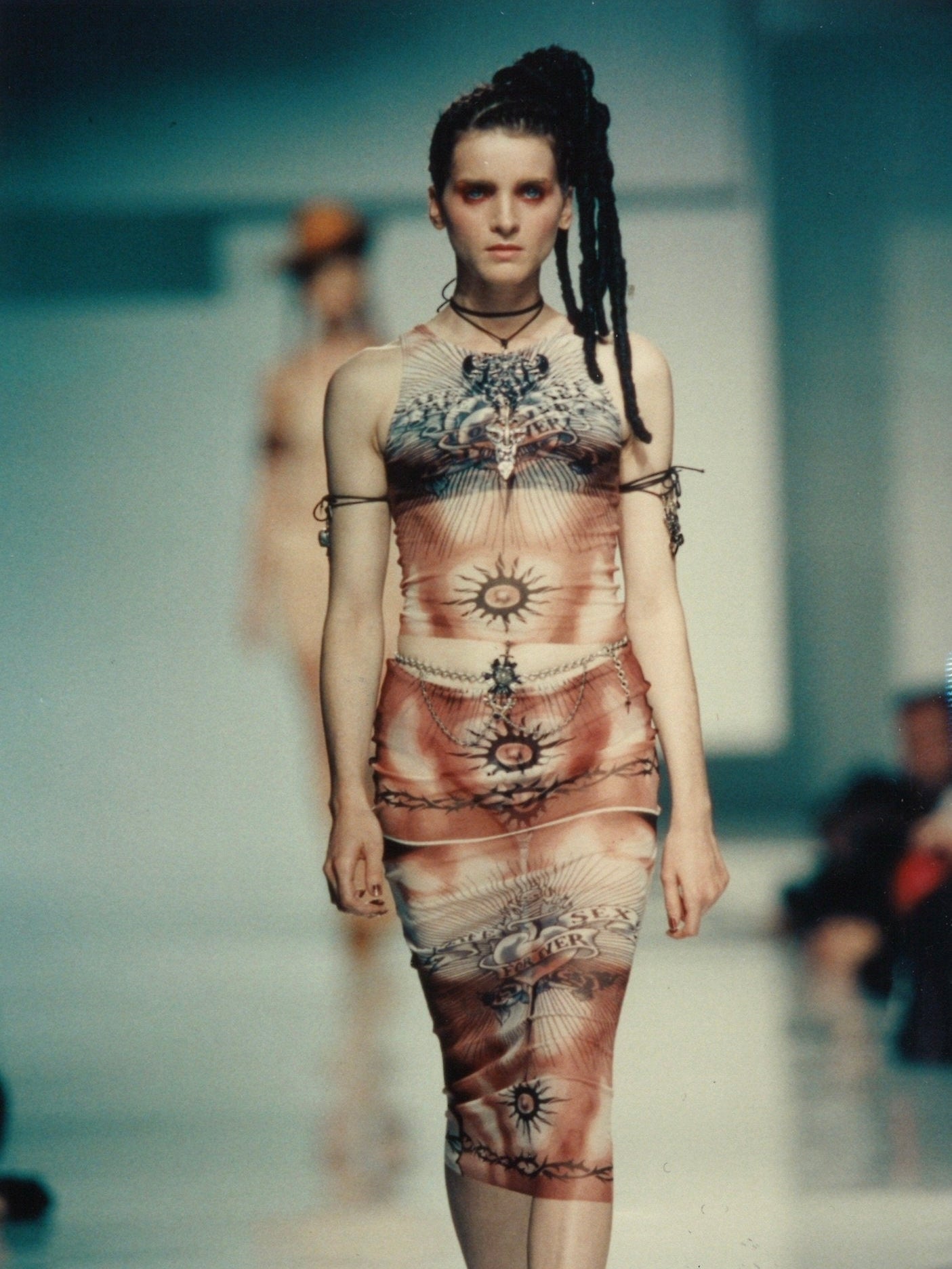 JEAN PAUL GAULTIER S/S 1996 SAFE SEX MESH TOP