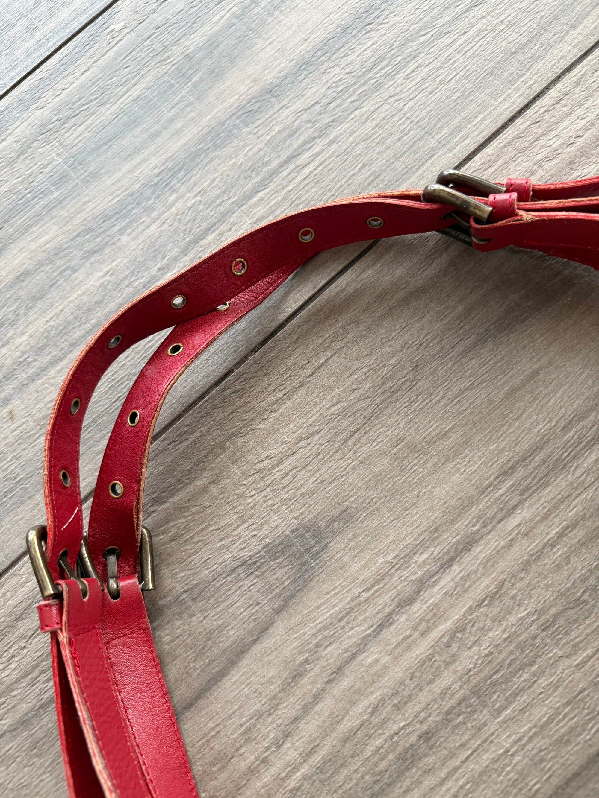 DOLCE AND GABBANA F/W 2005 BUCKLE LEATHER BAG