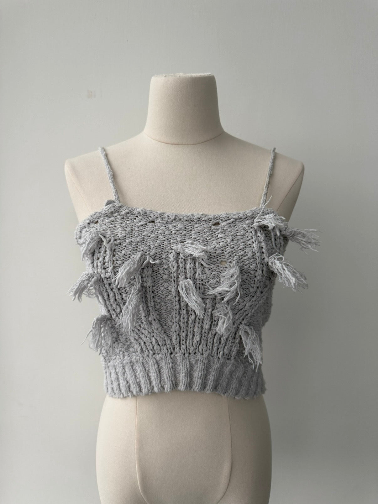 ISSEY MIYAKE 70s FRINGED KNIT CARDIGAN & TOP