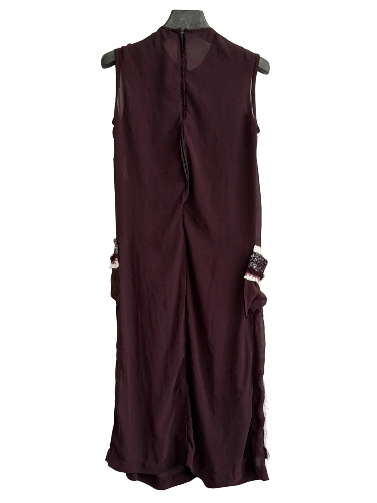 COMME DES GARCONS S/S 2006 BURGUNDY LACE DRESS