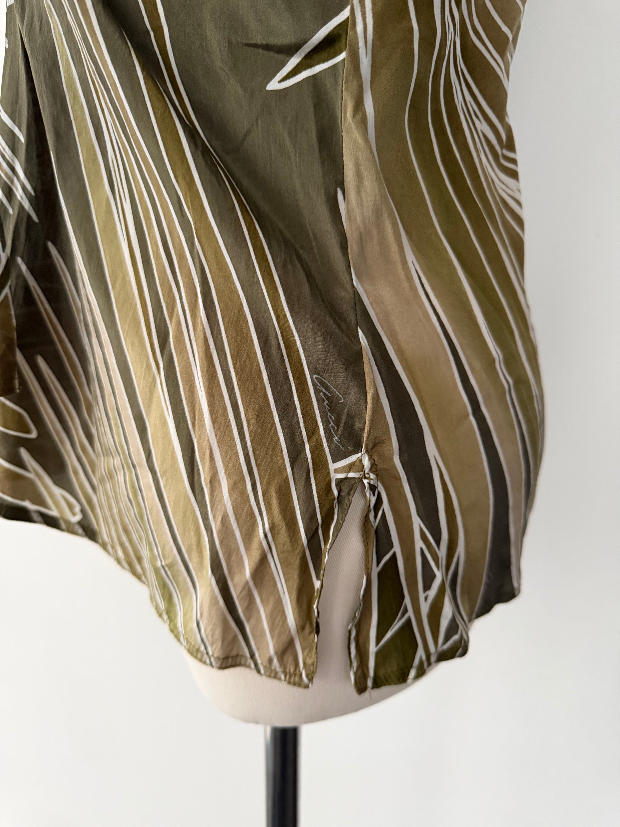 GUCCI BY ALESSANDRA FACCHINETTI S/S 2005 SILK RUFFLE TOP