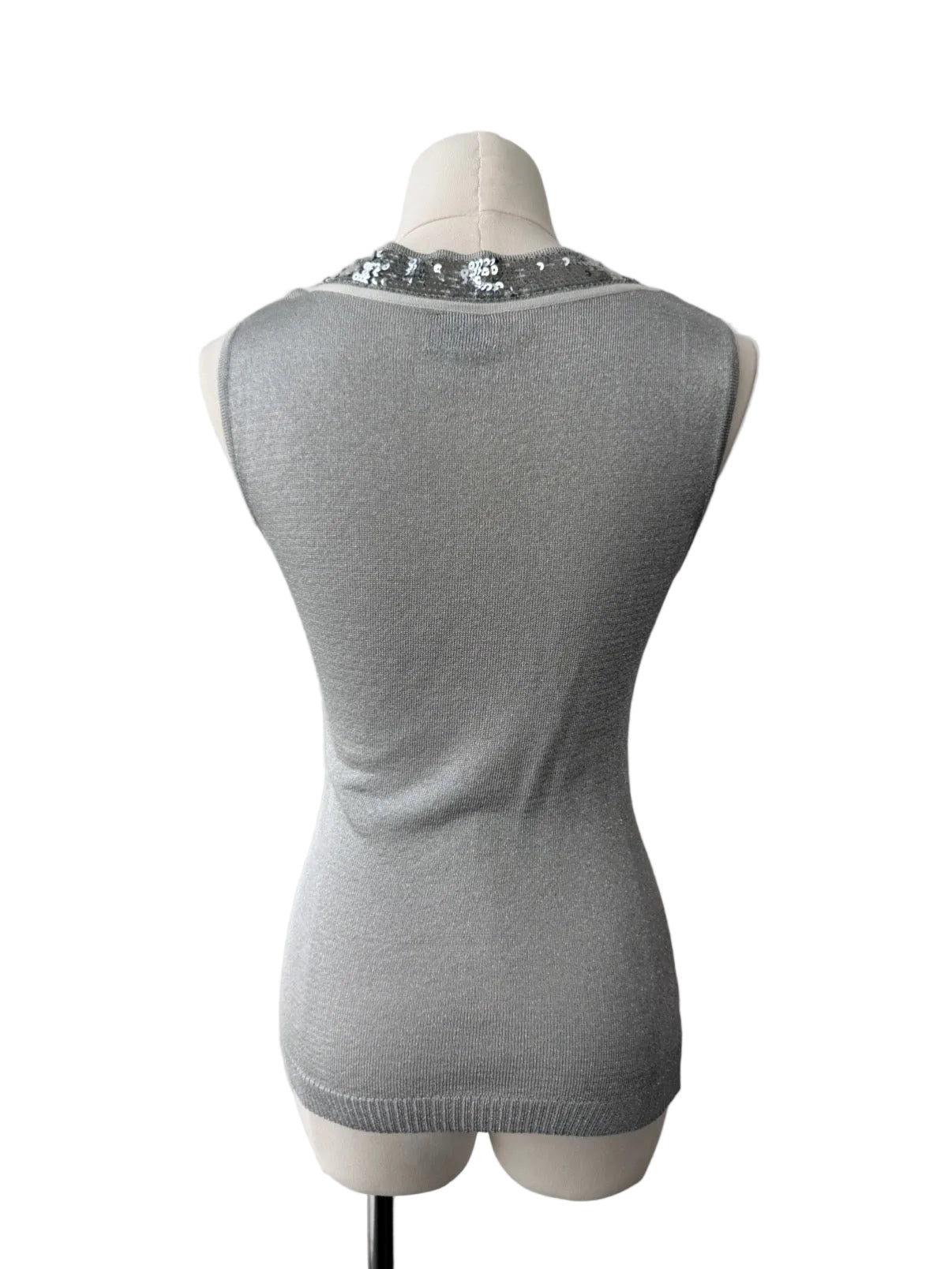 DOLCE AND GABBANA 00s METALLIC KNIT TOP