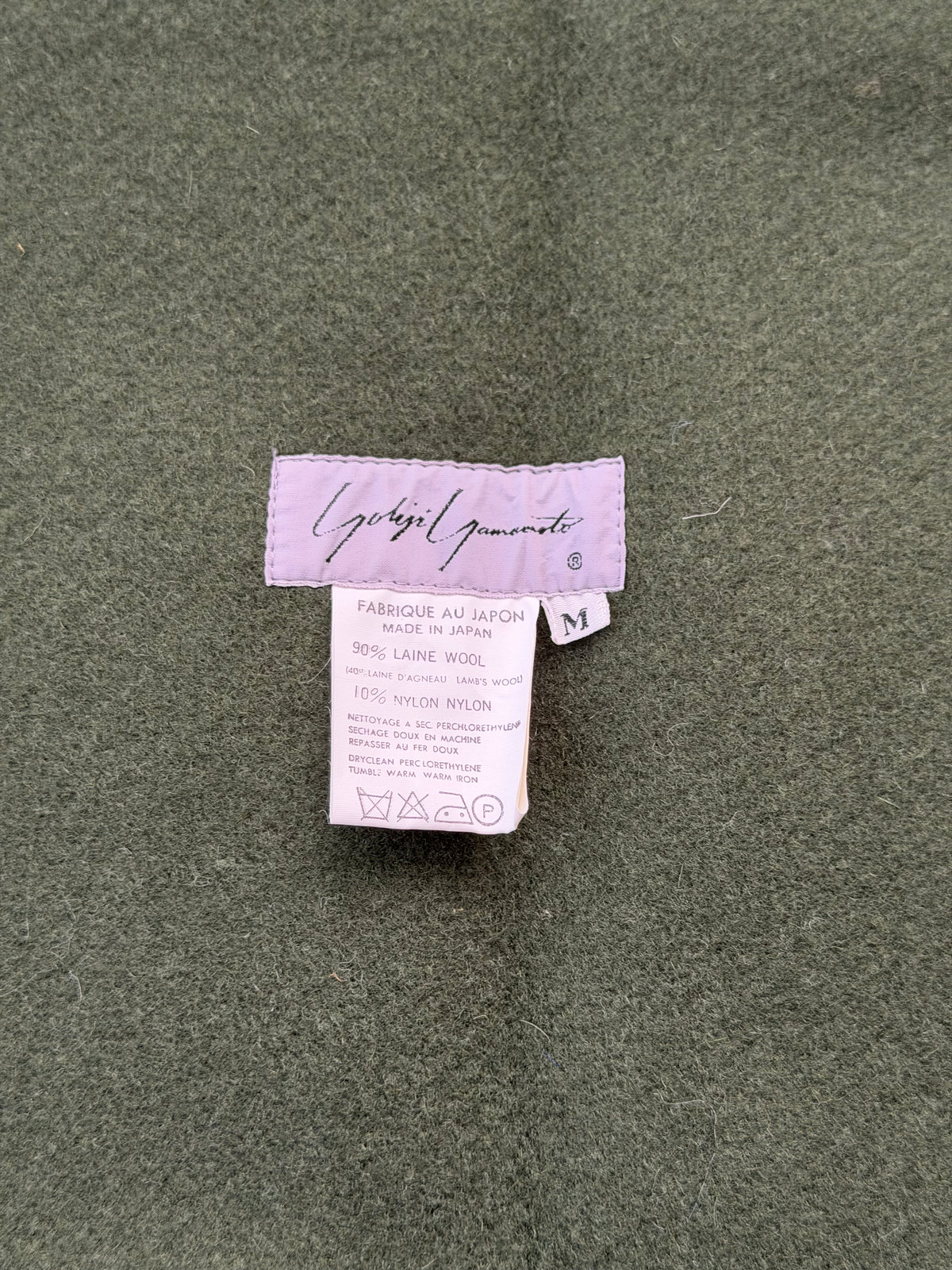 YOHJI YAMAMOTO F/W 1988 BUTTON CAPELET