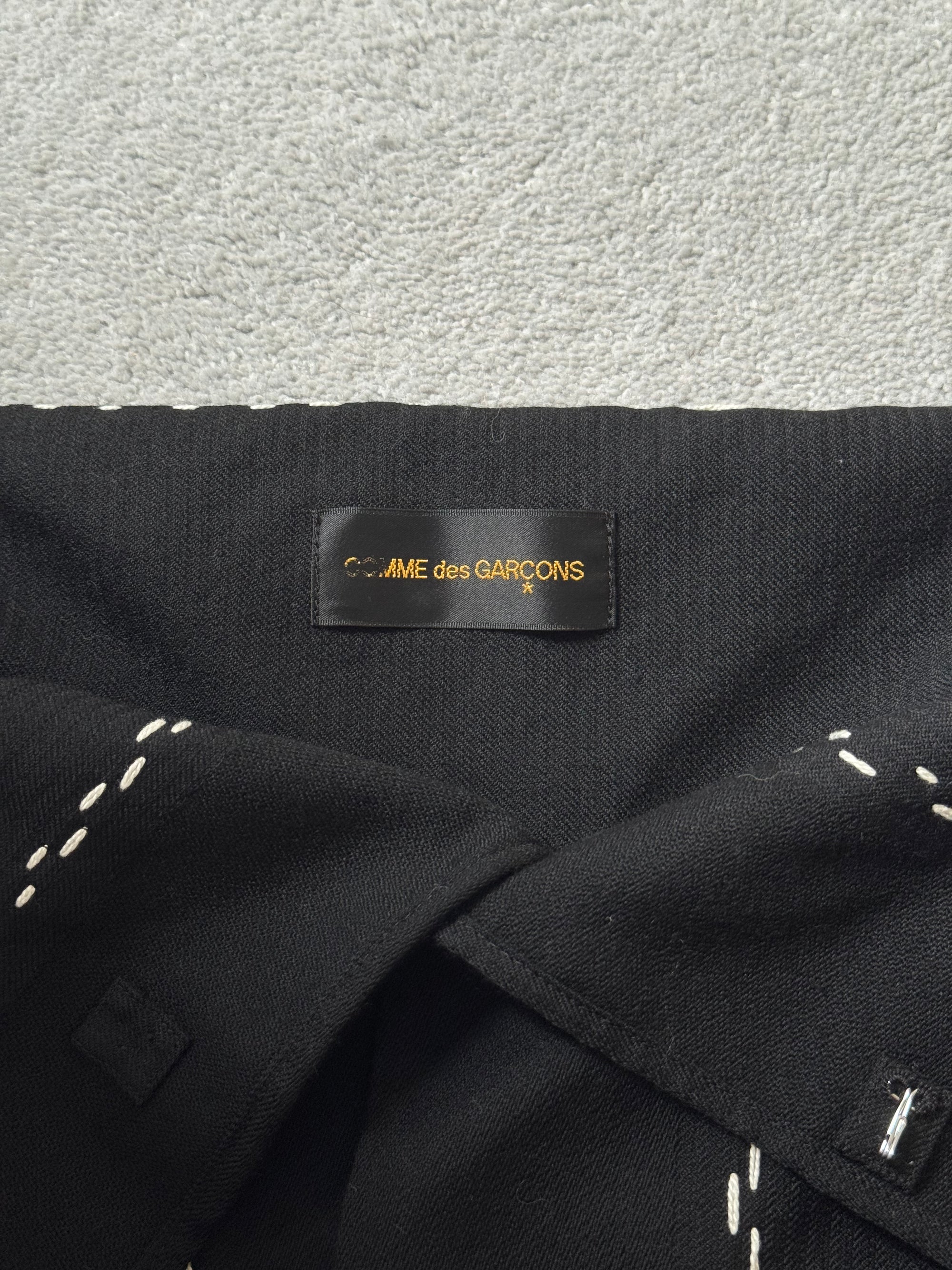 COMME DES GARCONS FALL 2003 DRAPED STITCH TOP