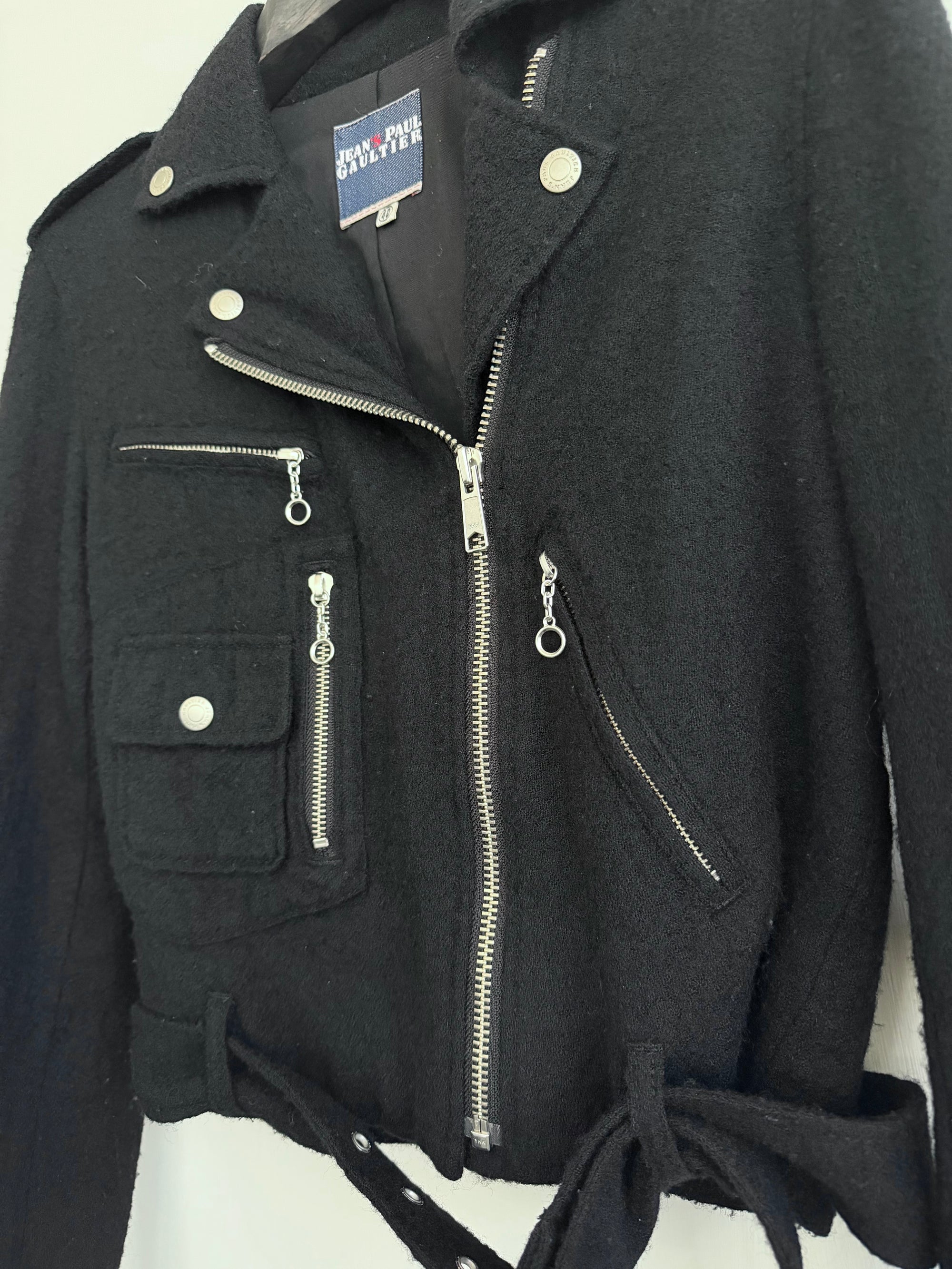 JEAN PAUL GAULTIER 00s WOOL BIKER JACKET