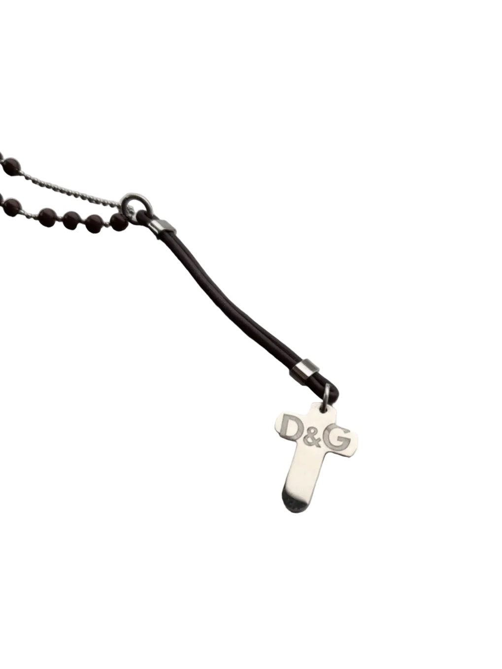 DOLCE AND GABBANA 00s ROSARY BEAD NECKLACE