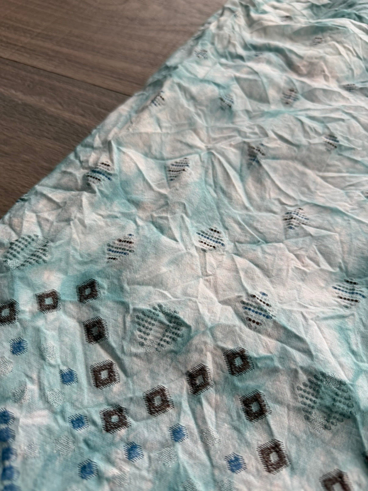 ISSEY MIYAKE HAAT S/S 2006 SHIBORI EMBROIDERY SKIRT