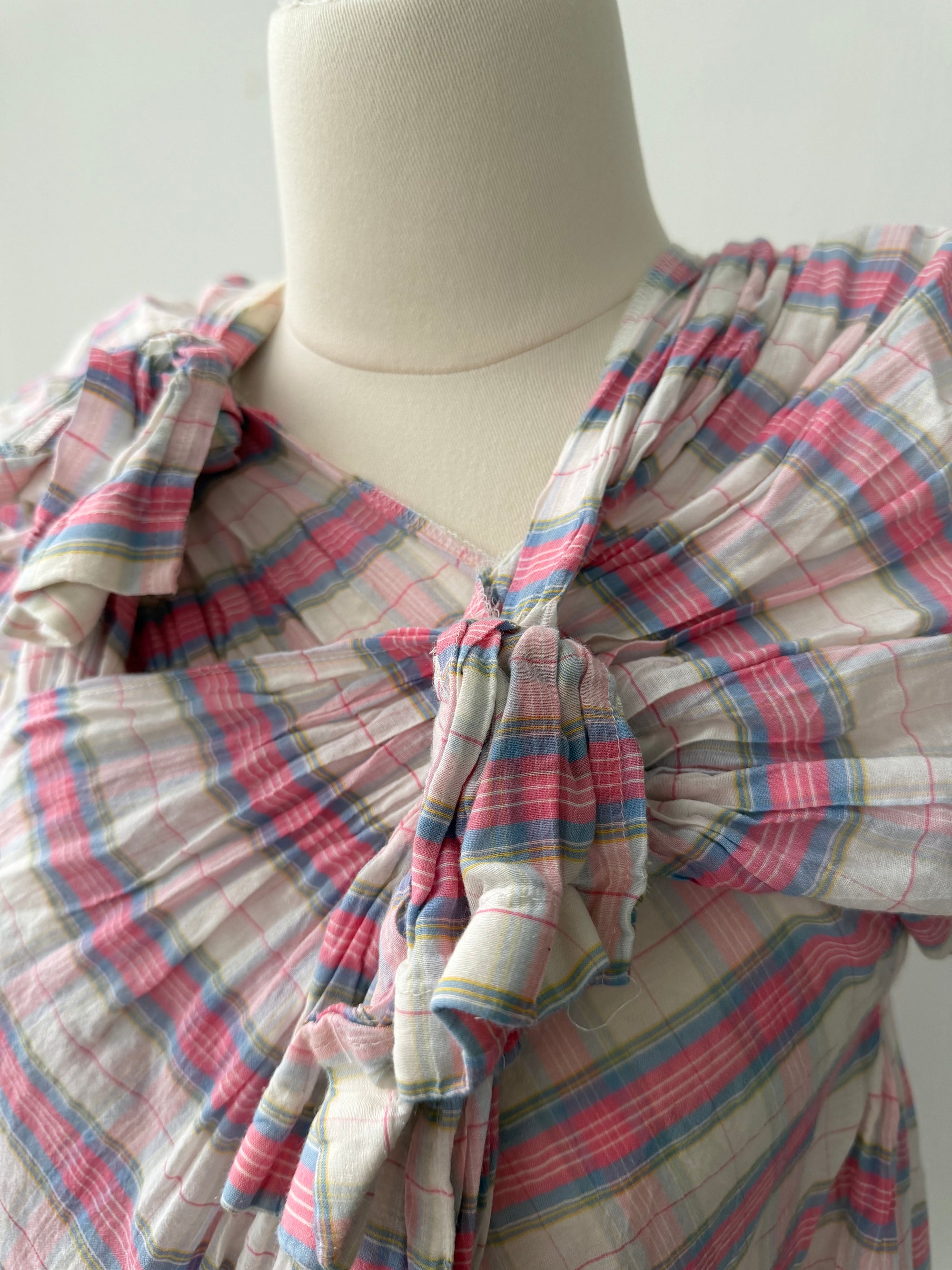 TRICOT CDG S/S 2017 PINK KNOT BLOUSE