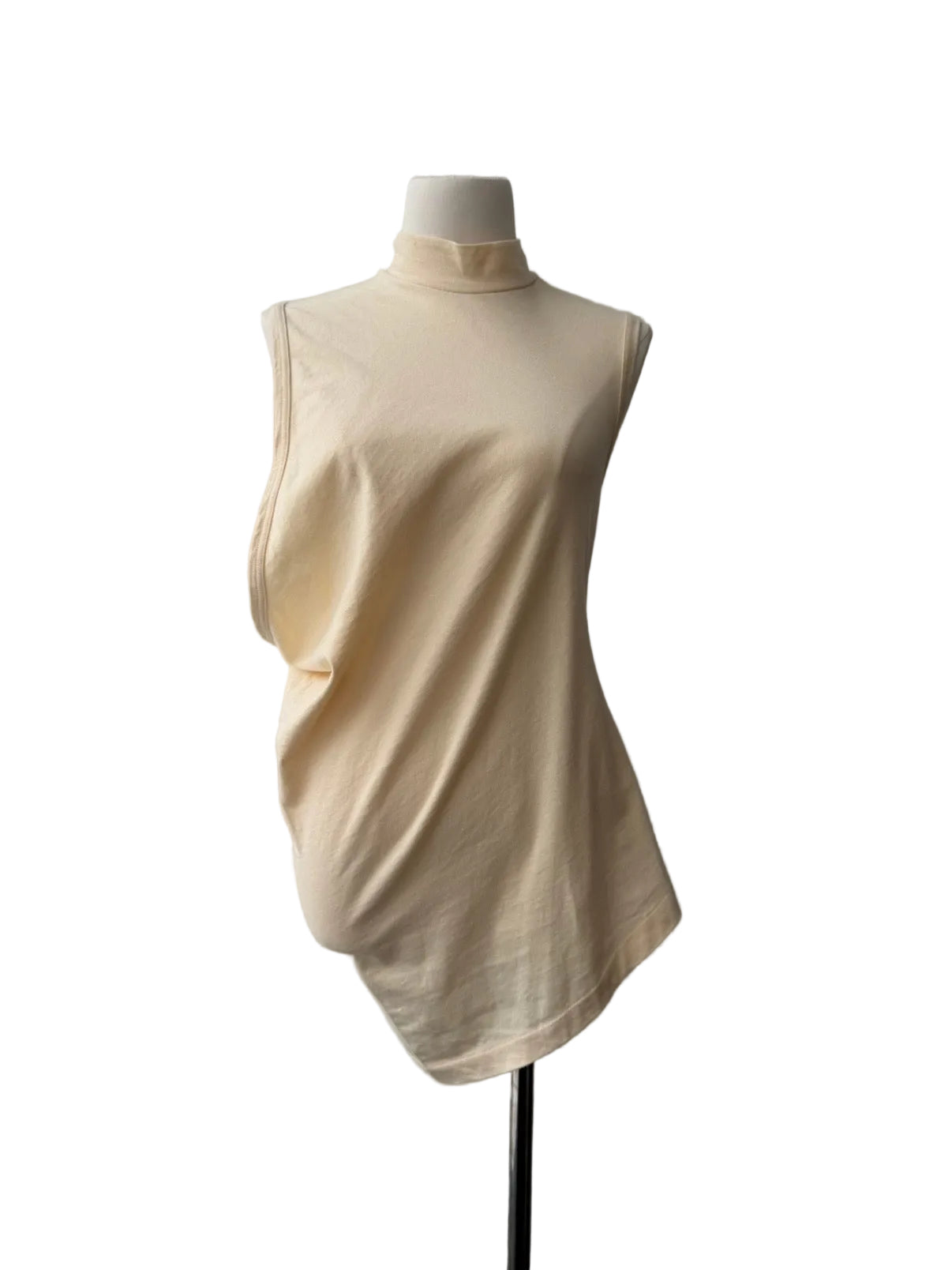 COMME DES GARCONS S/S 1990 CREAM DRAPE TOP