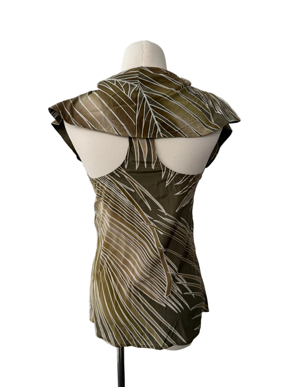 GUCCI BY ALESSANDRA FACCHINETTI S/S 2005 SILK RUFFLE TOP