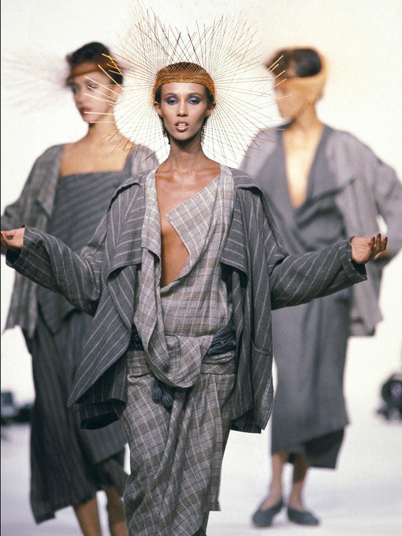 ISSEY MIYAKE 80s POLKA DOT STRIPED BUTTONED TOP