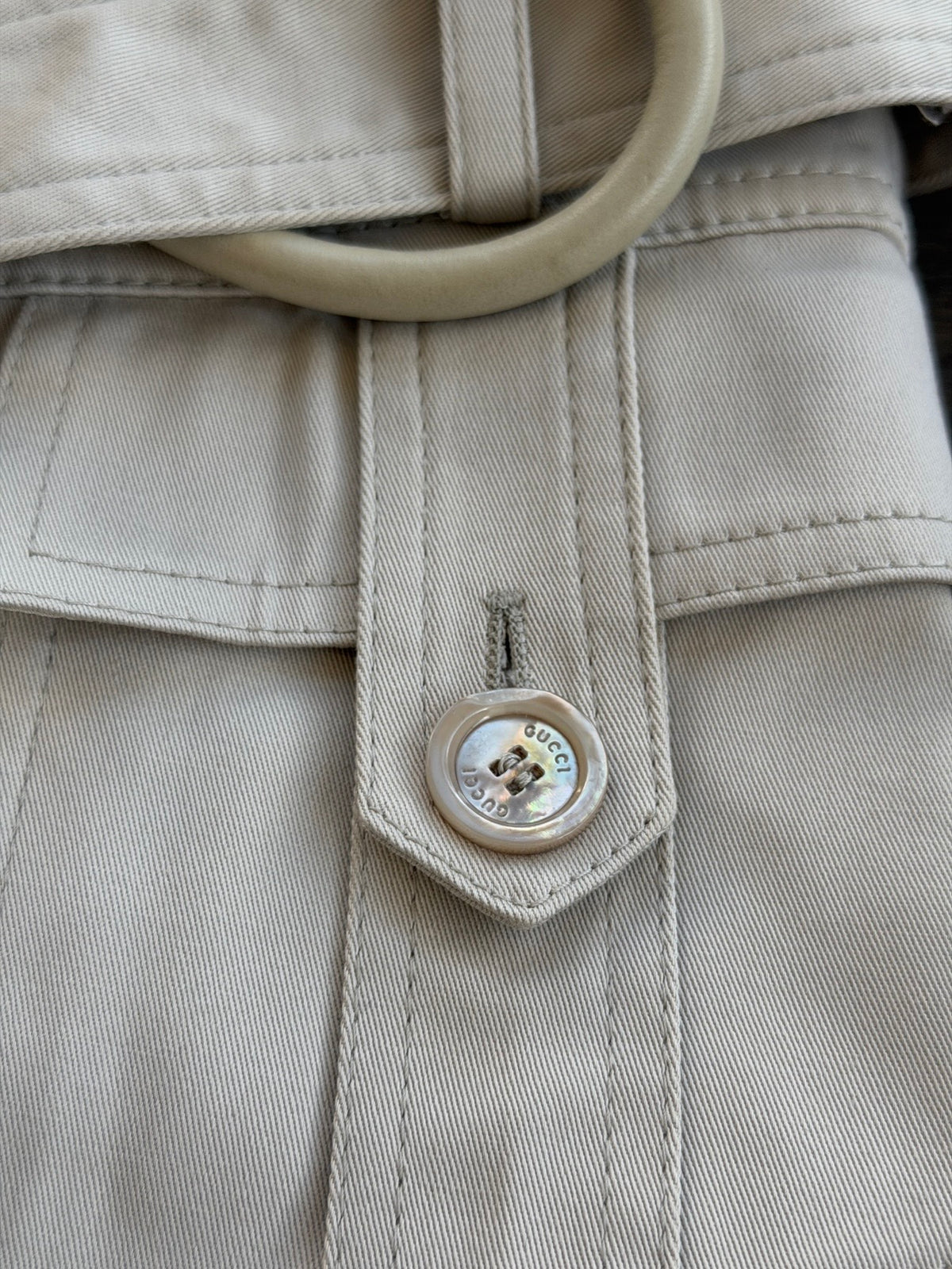 GUCCI BY TOM FORD S/S 2003 SAFARI BELTED BLAZER