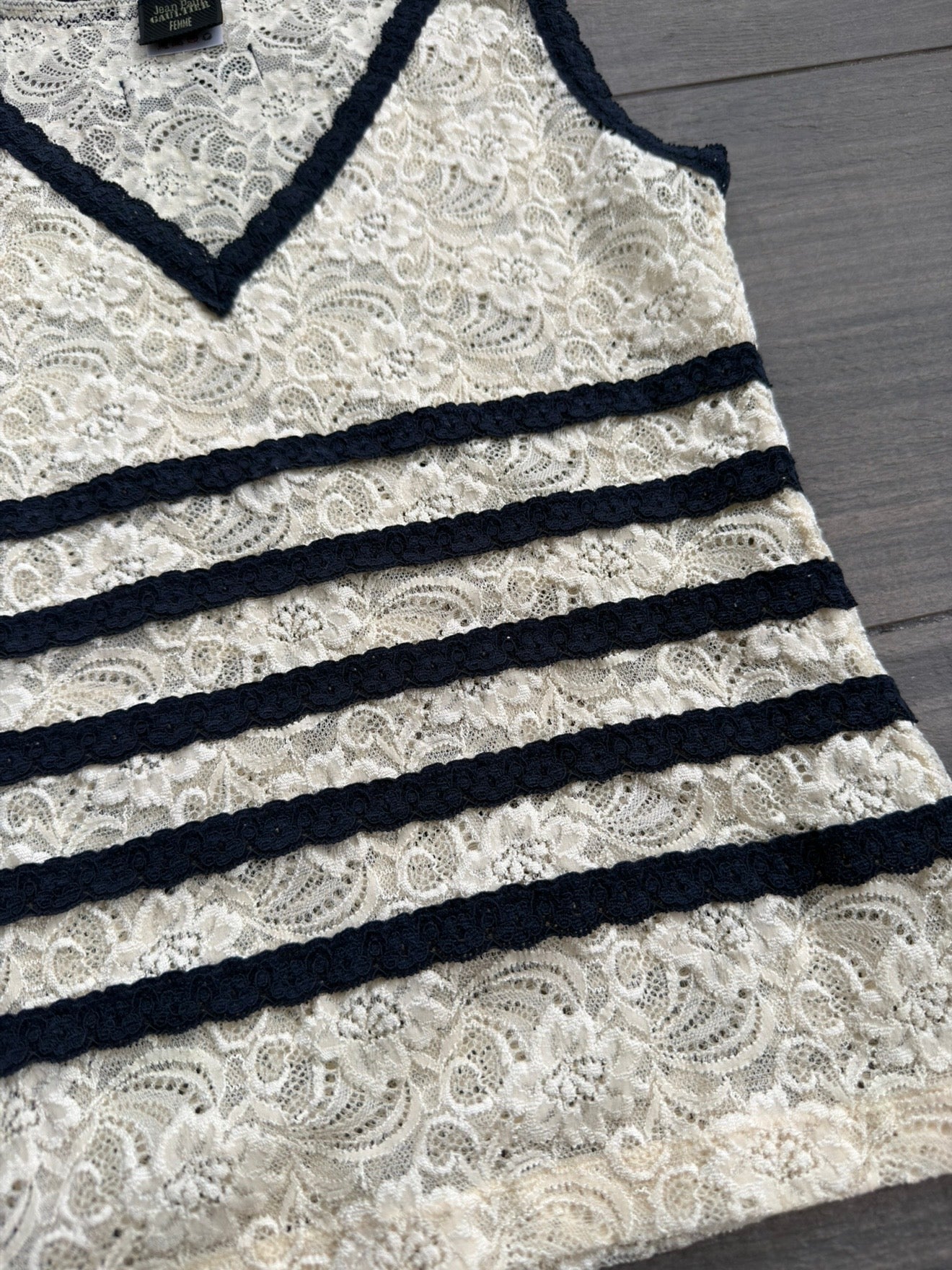 JEAN PAUL GAULTIER 90s LACE TOP