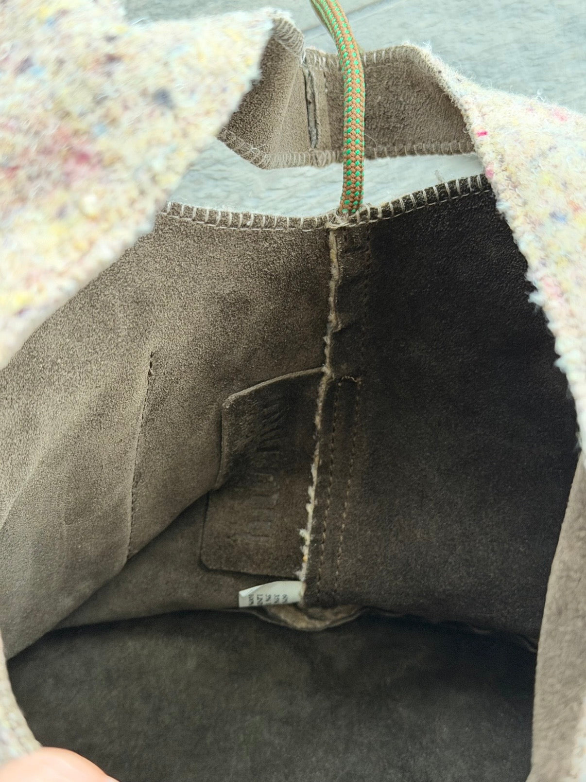 MIU MIU F/W 1999 FELTED WOOL HOBO BAG