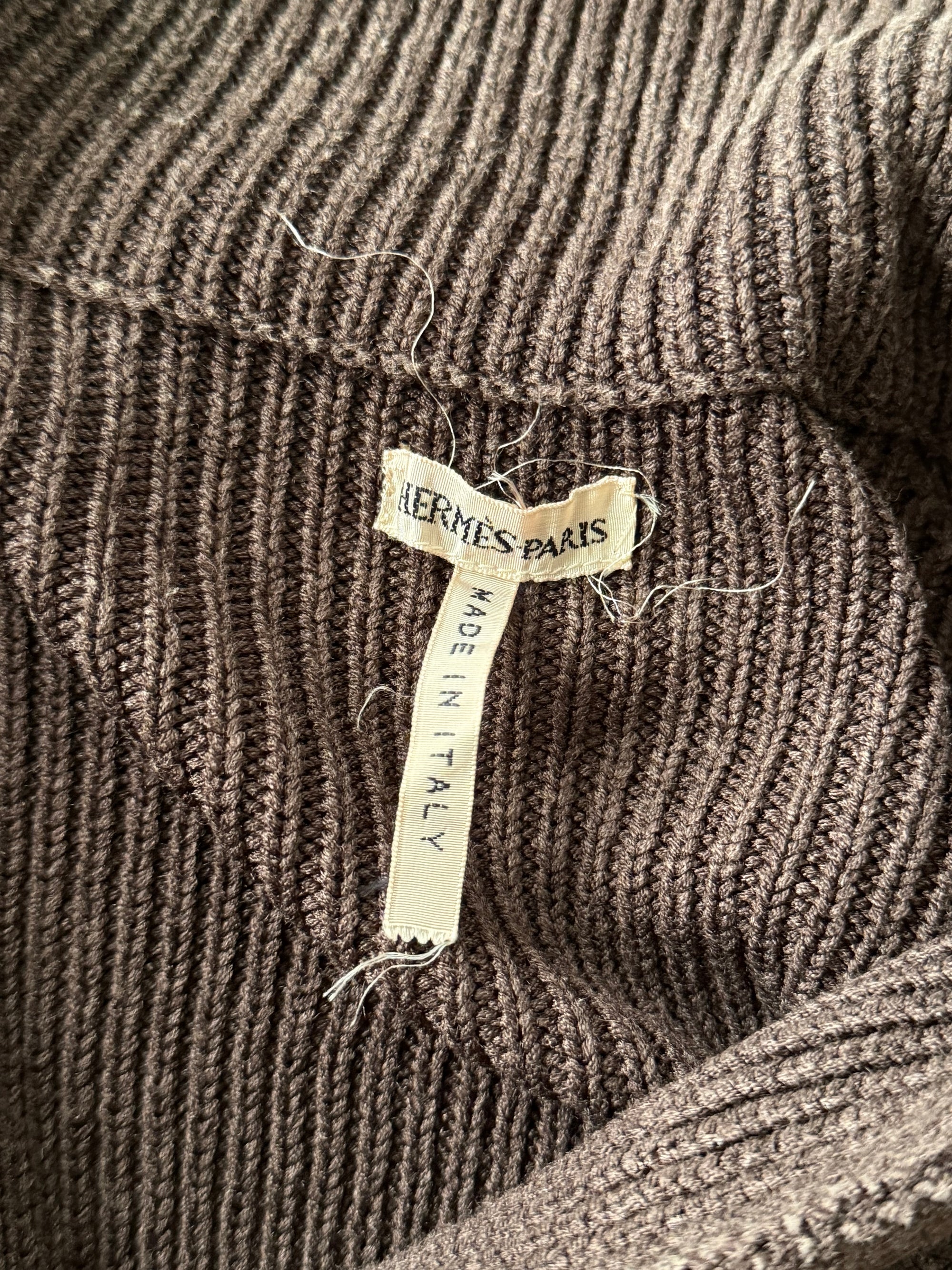 HERMES BY MARGIELA S/S 2003 DEEP-V SWEATER