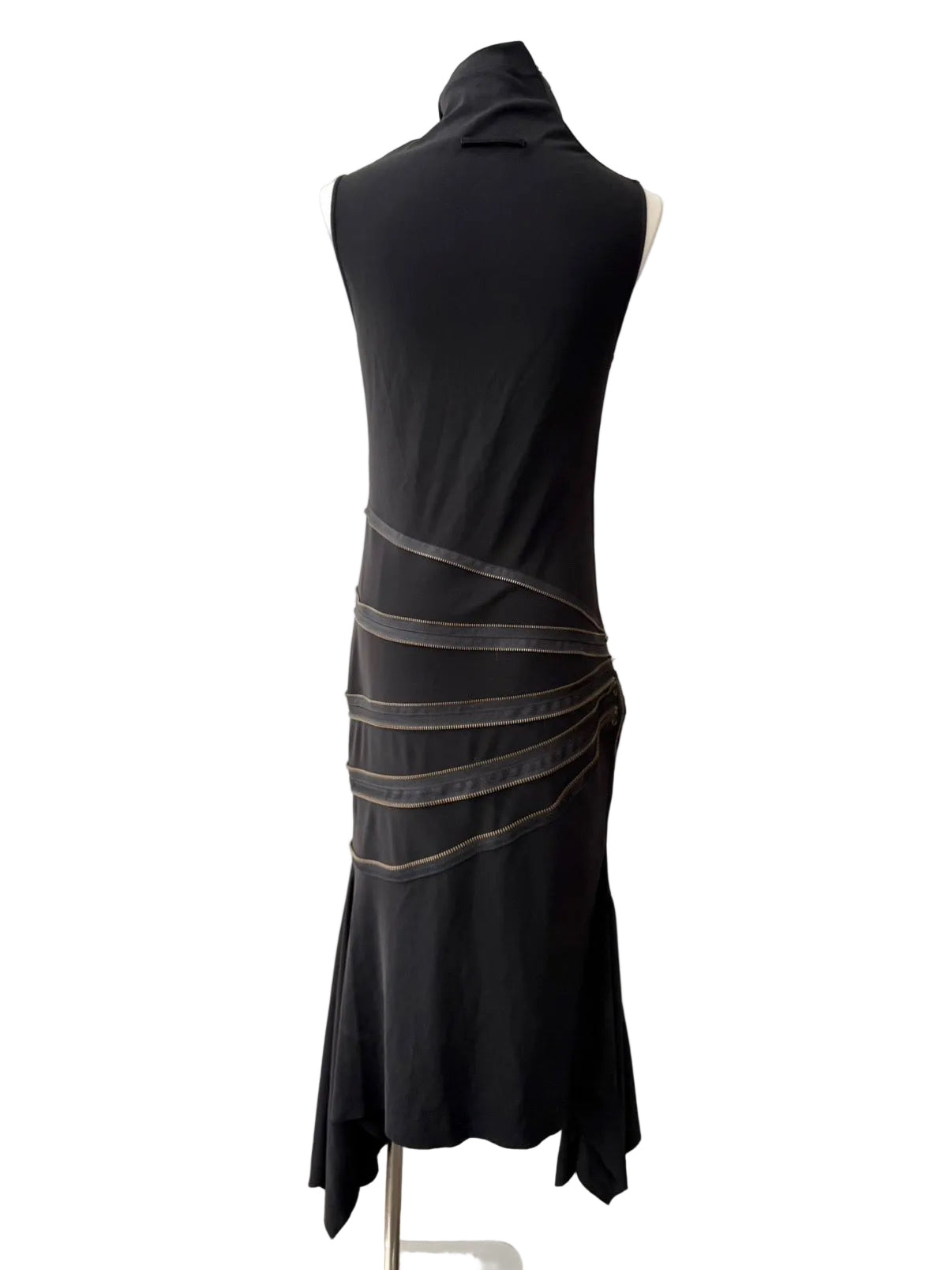 JEAN PAUL GAULTIER S/S 1995 ZIPPER ASYMMETRICAL DRESS