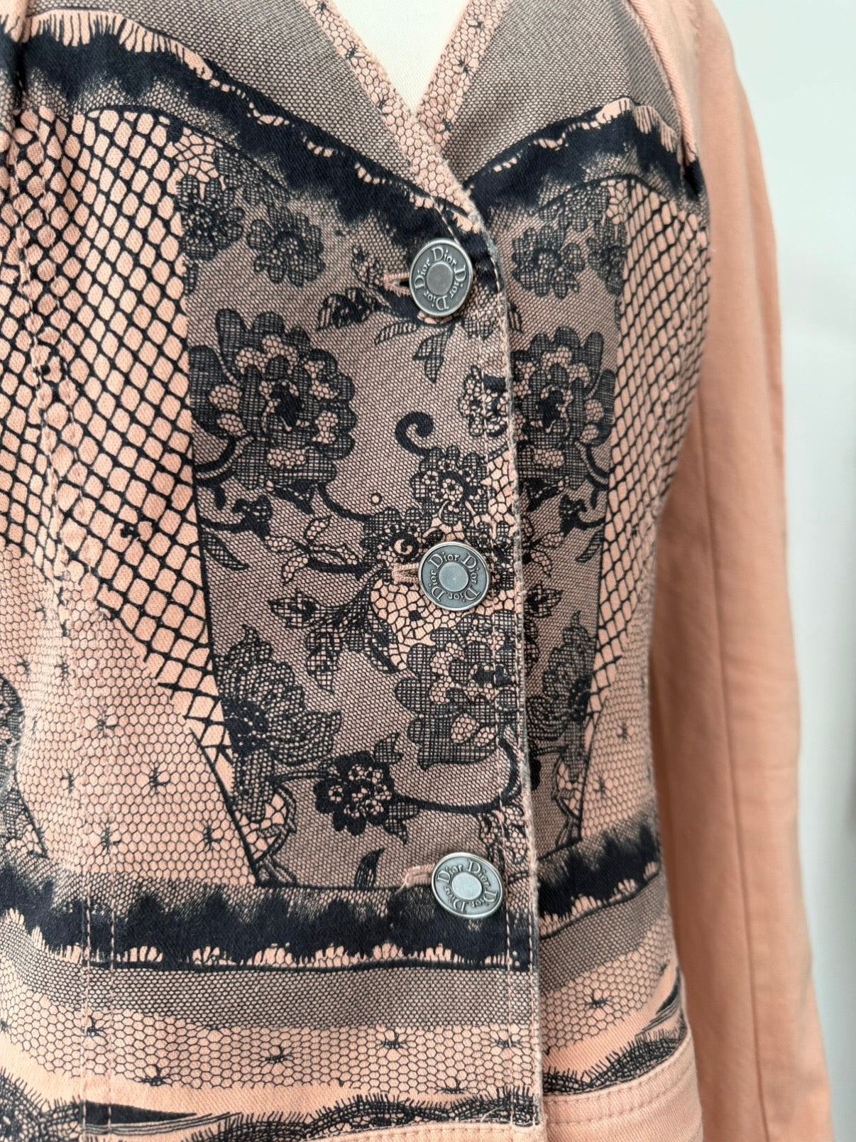 DIOR BY GALLIANO S/S 2006 LACE DENIM JACKET