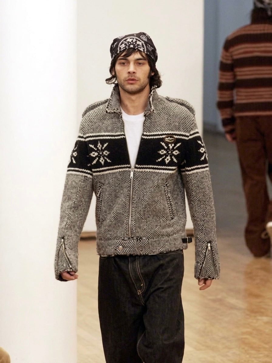 JUNYA WATANABE MAN F/W 2003 ALPINE BANDANA KNIT DRESS