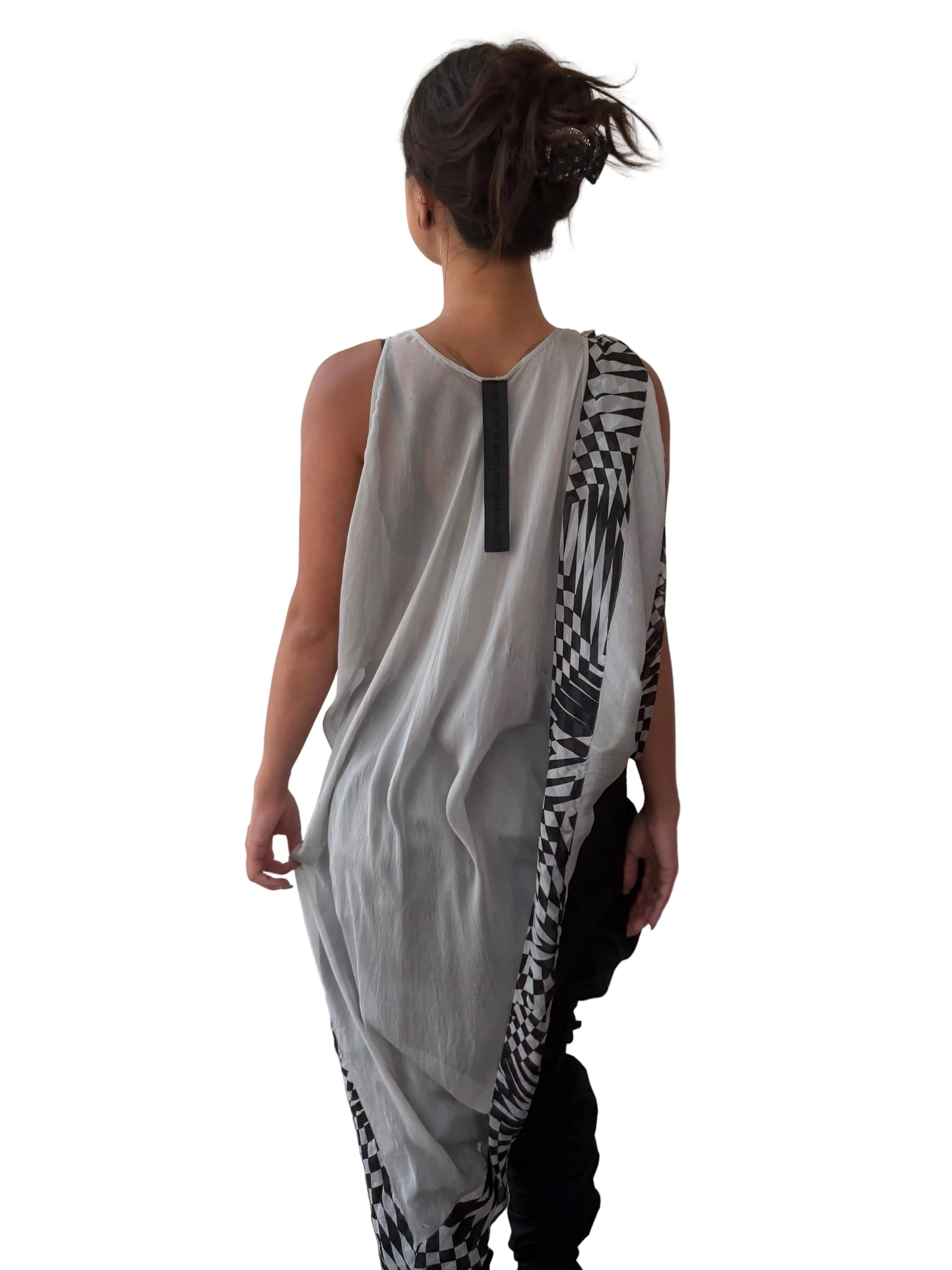 GARETH PUGH S/S 2007 SILK DRAPE TOP