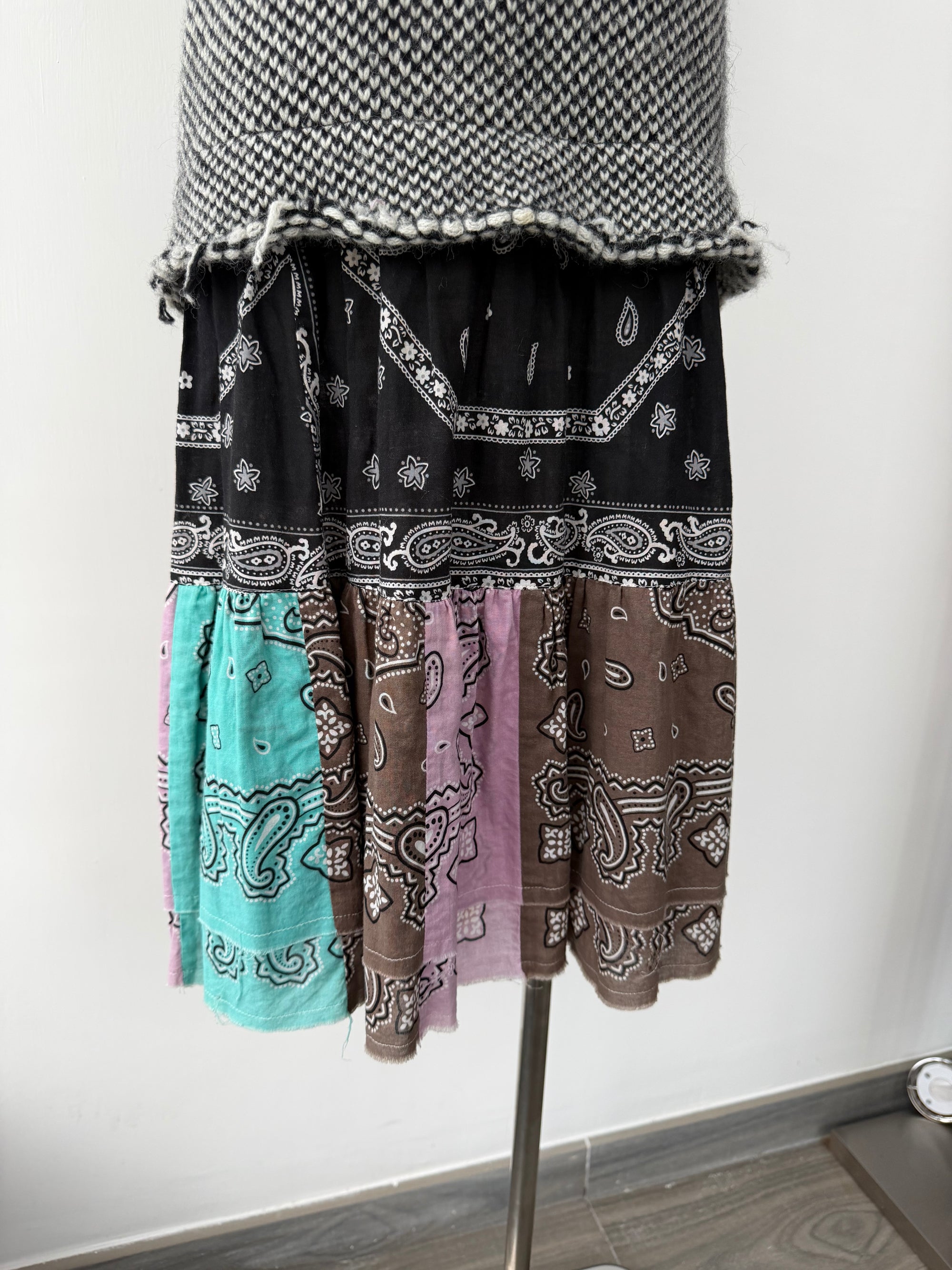 JUNYA WATANABE MAN F/W 2003 ALPINE BANDANA KNIT DRESS