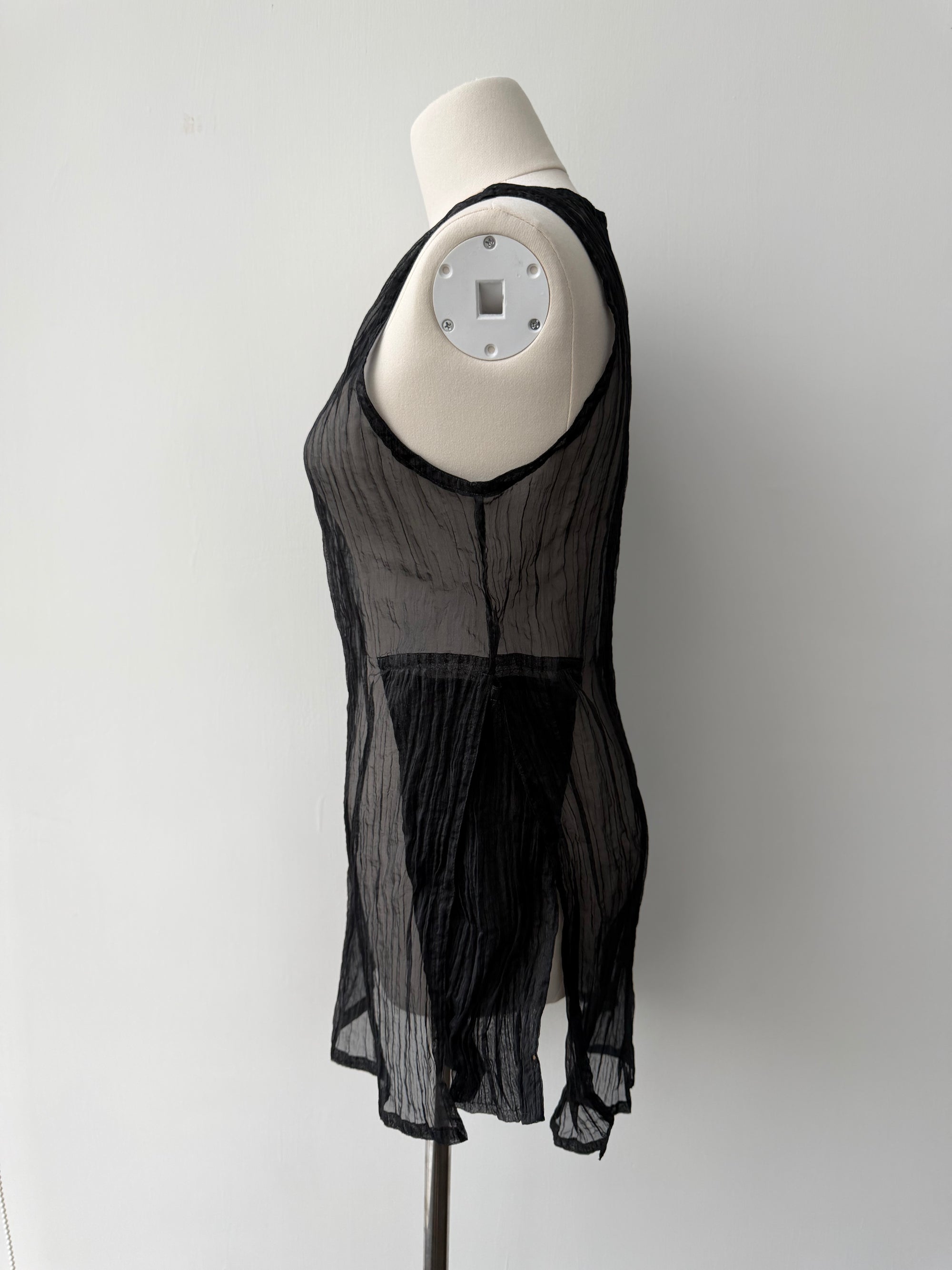 ISSEY MIYAKE SPORT 80s CRINKLED NYLON TOP
