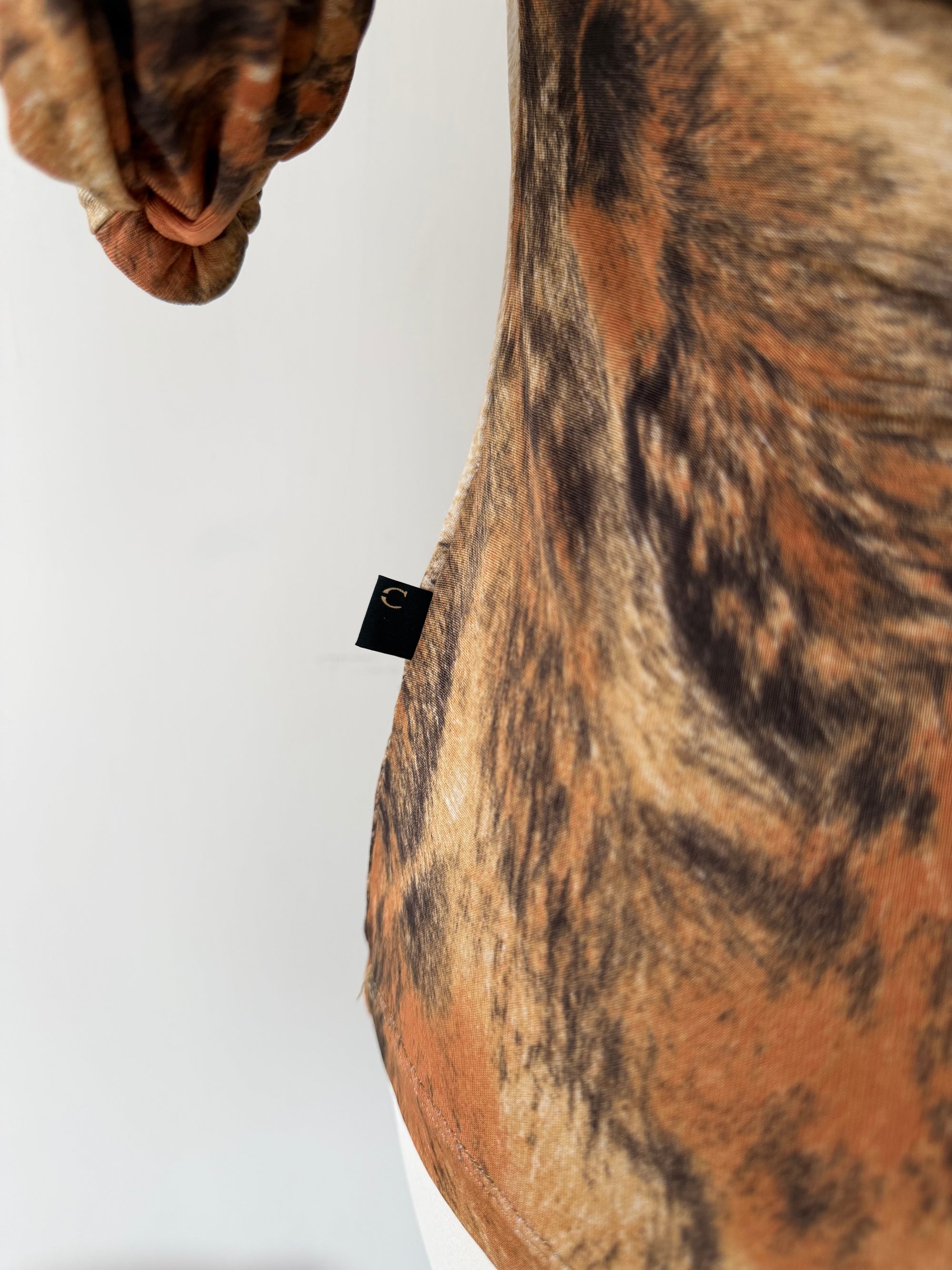 JUST CAVALLI 00s CHEETAH PRINT TOP