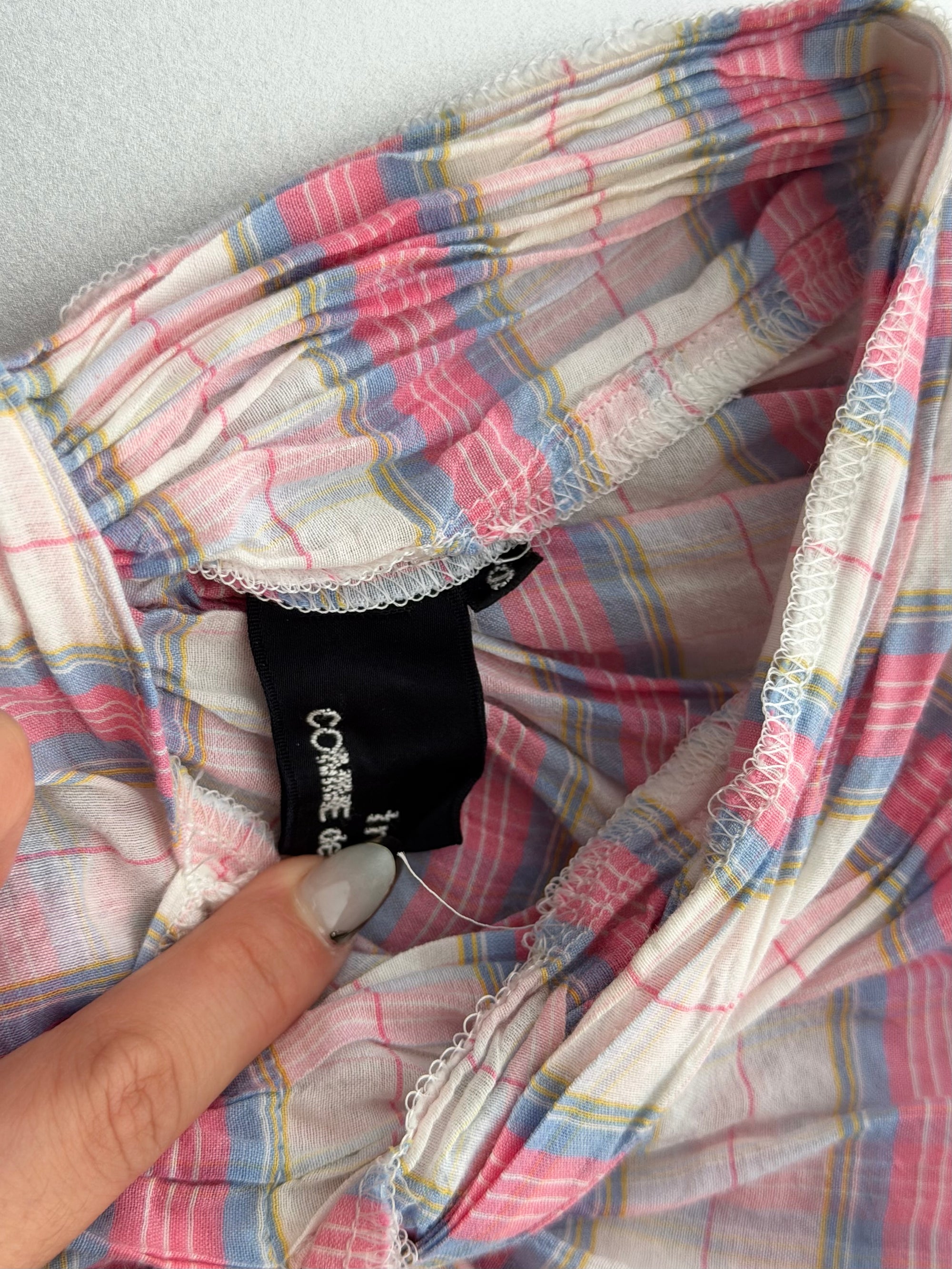 TRICOT CDG S/S 2017 PINK KNOT BLOUSE