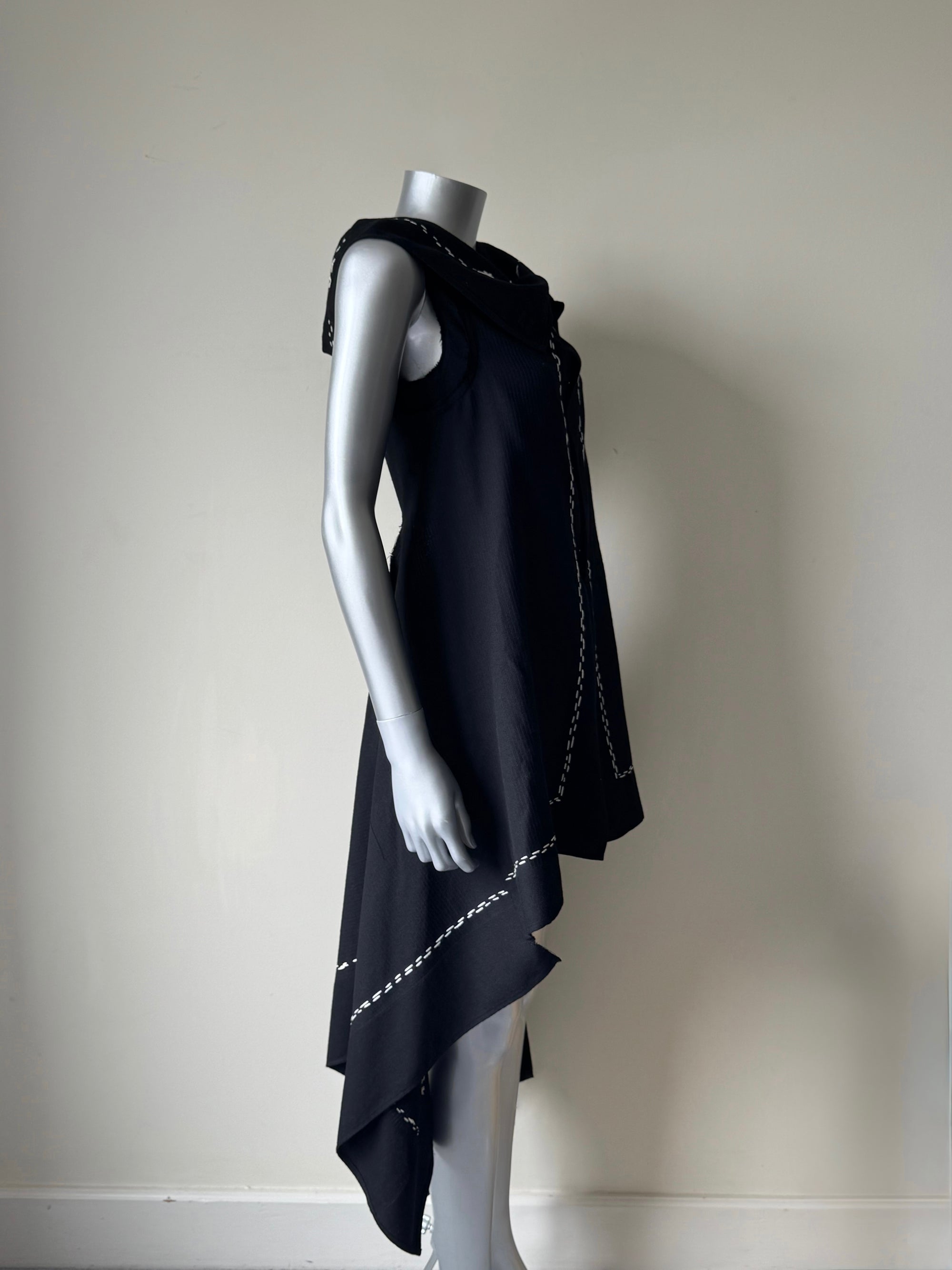 COMME DES GARCONS FALL 2003 DRAPED STITCH TOP