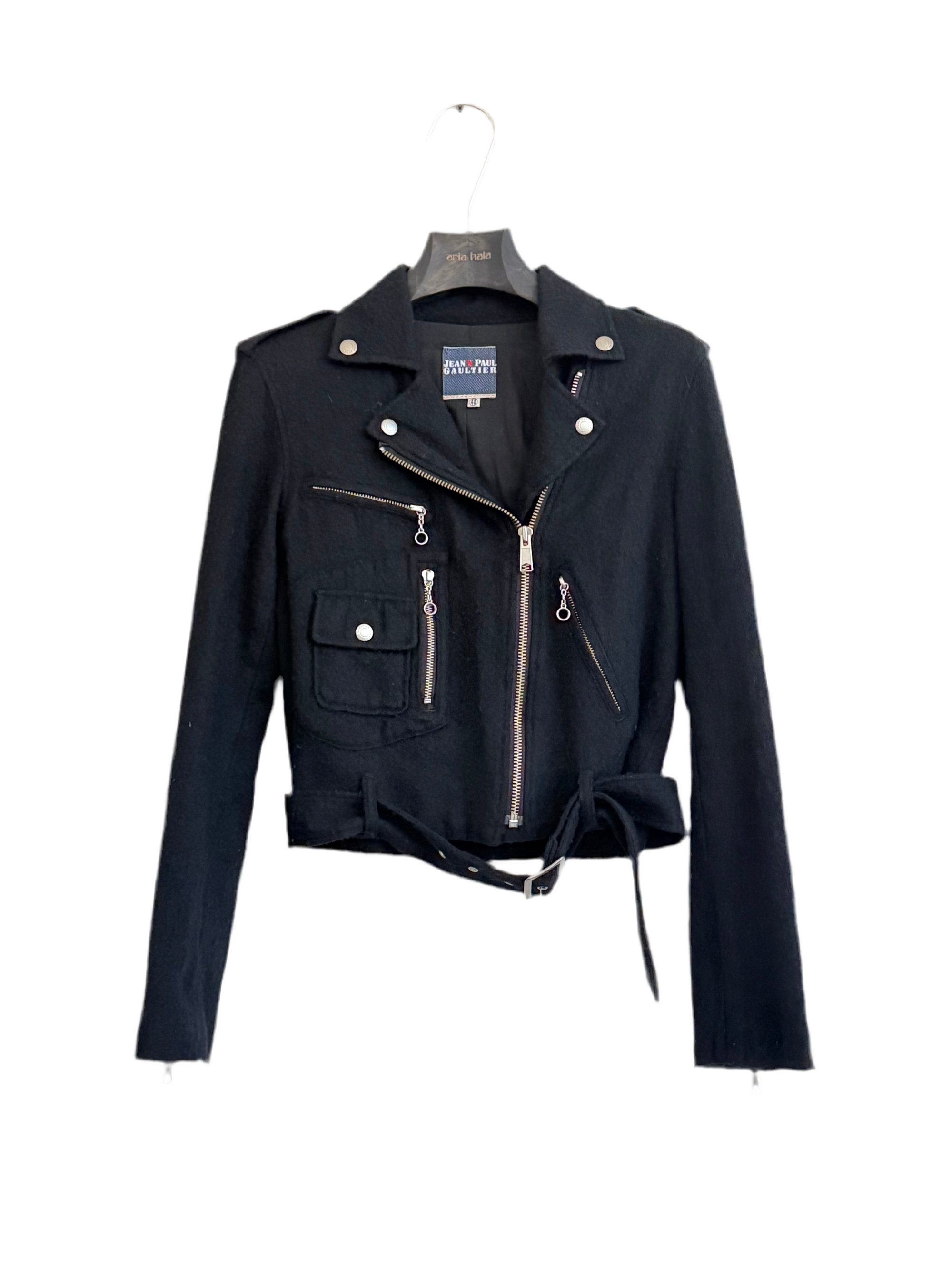 JEAN PAUL GAULTIER 00s WOOL BIKER JACKET
