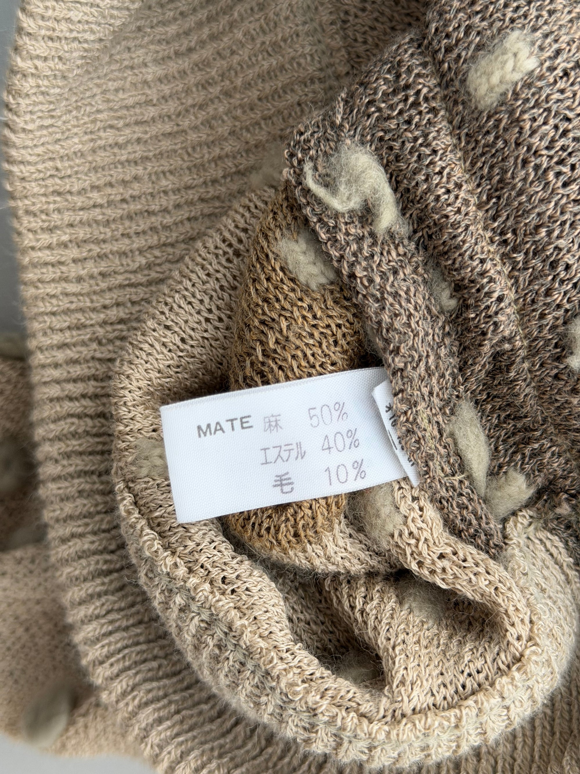 ISSEY MIYAKE 70s BATWING BOBBLES SWEATER