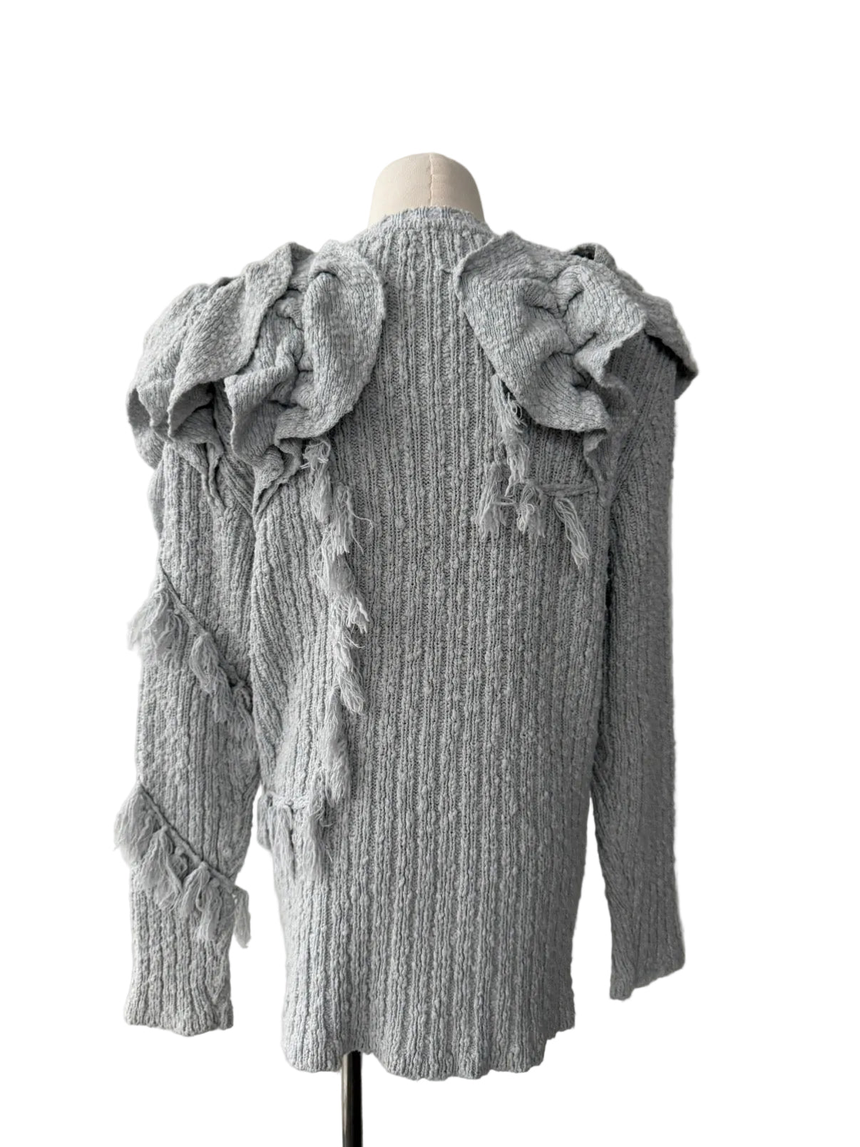 ISSEY MIYAKE 70s FRINGED KNIT CARDIGAN & TOP