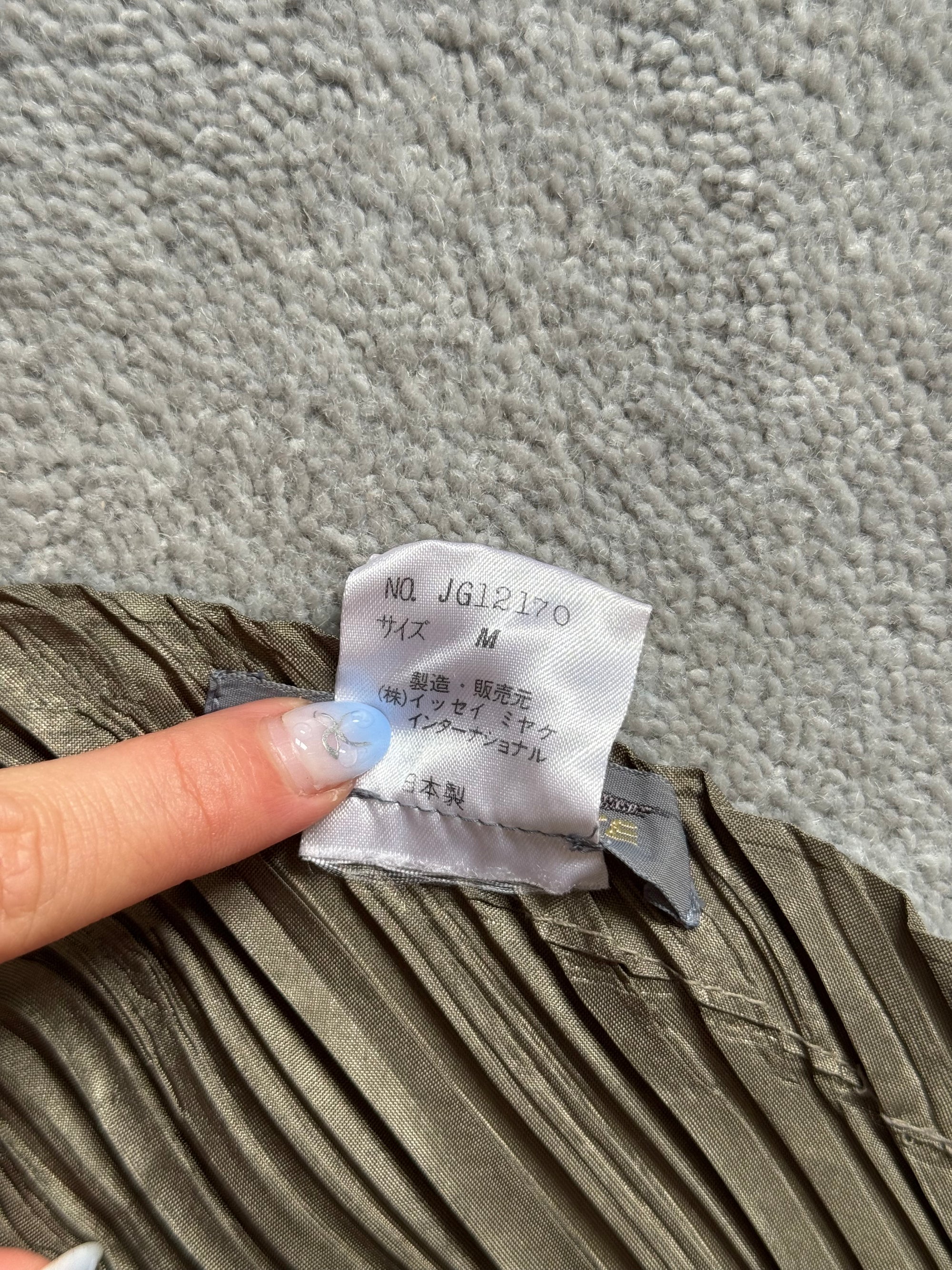 ISSEY MIYAKE 80s OLIVE PLEATED TOP