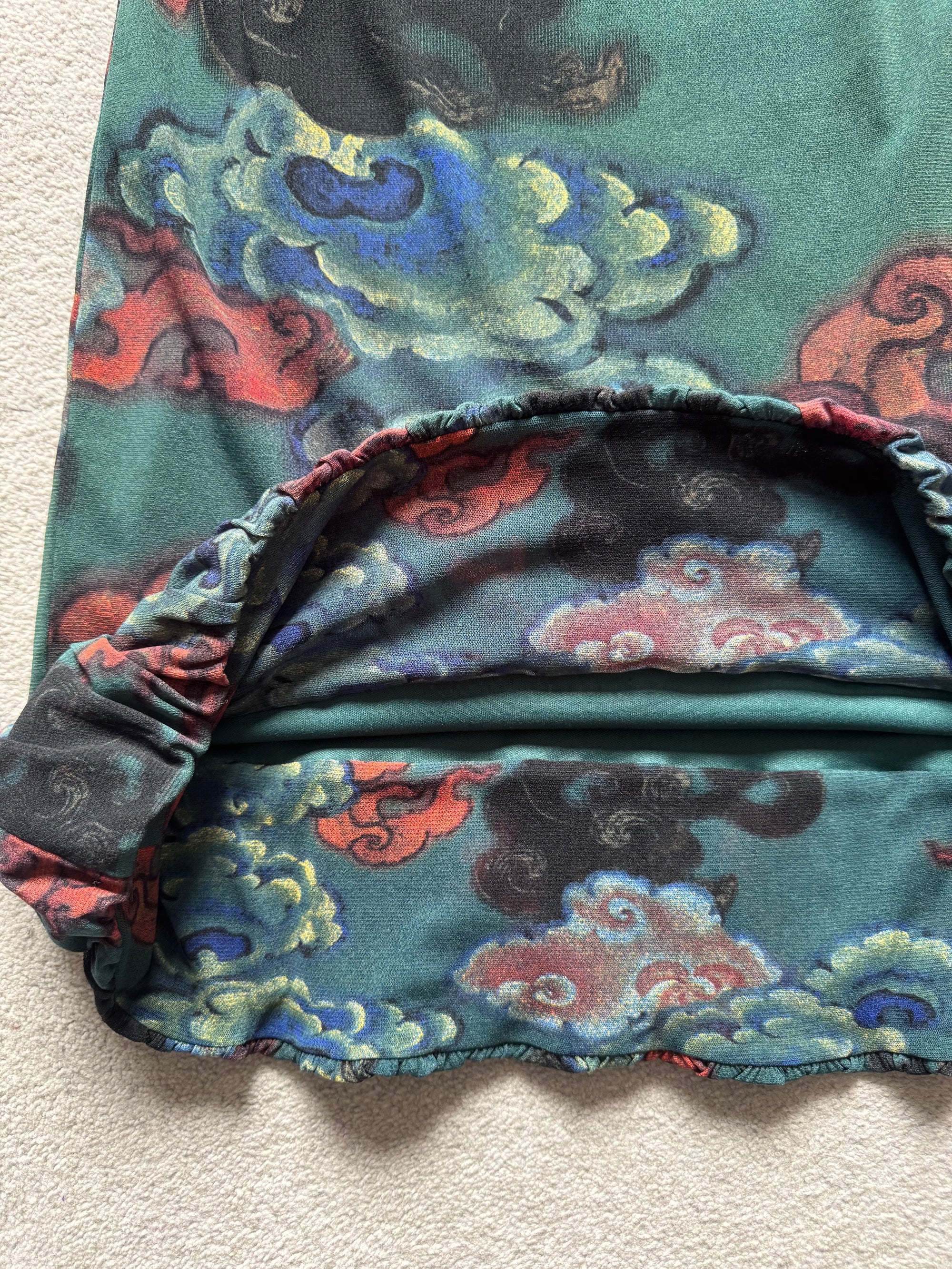VIVIENNE TAM 00s CHINESE CLOUD MESH SKIRT