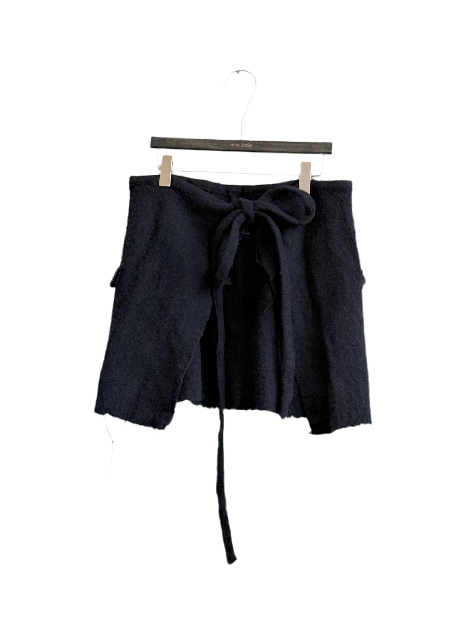 COMME DES GARCONS F/W 1994 WOOL WRAP MINI SKIRT