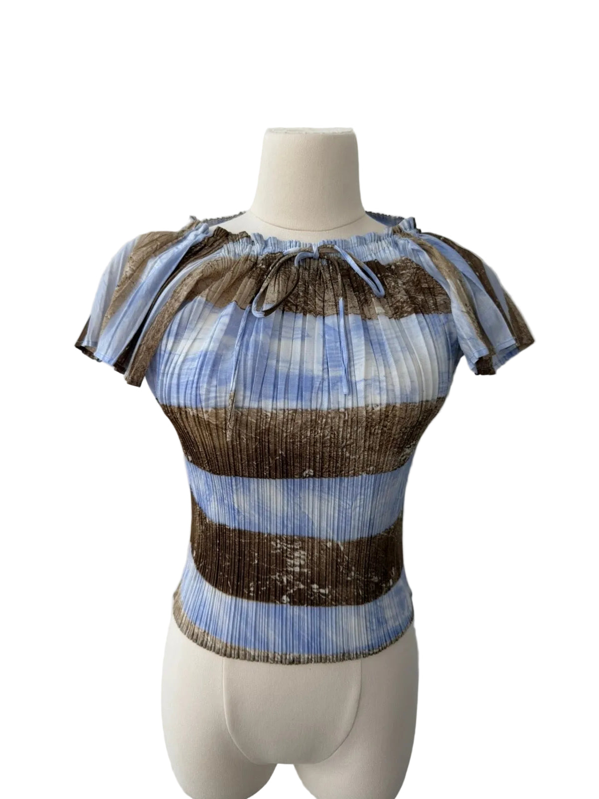 PLEATS PLEASE S/S 2003 RIBBON TOP