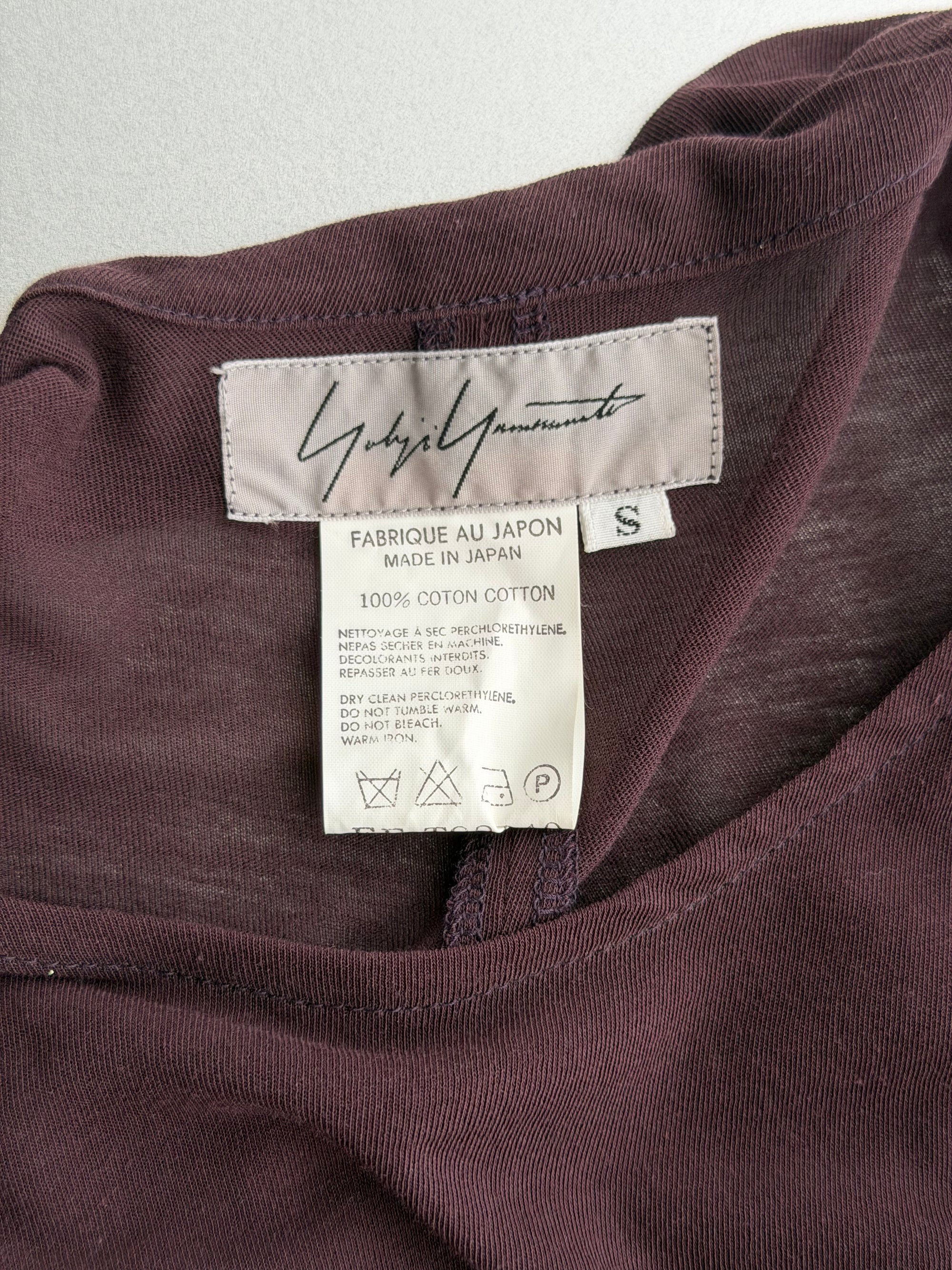 YOHJI YAMAMOTO S/S 1996 BURGUNDY DRESS