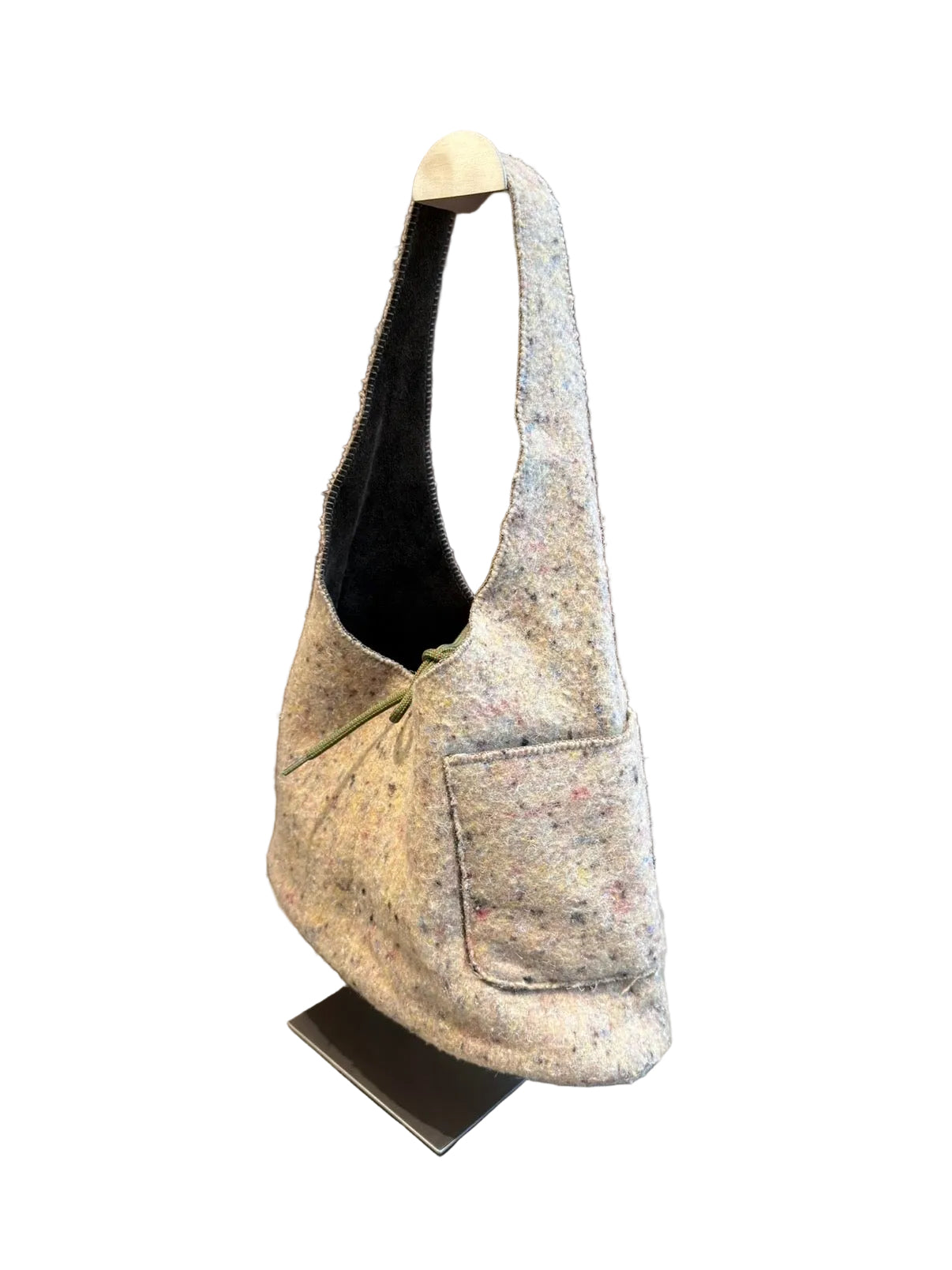 MIU MIU F/W 1999 FELTED WOOL HOBO BAG