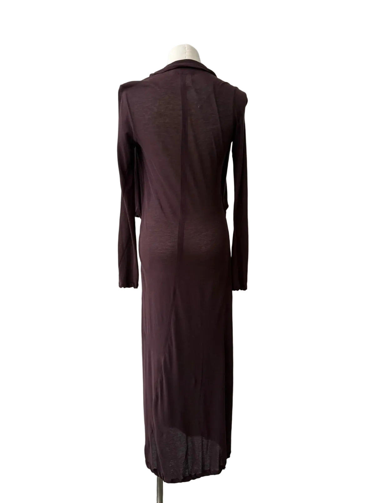 YOHJI YAMAMOTO S/S 1996 BURGUNDY DRESS