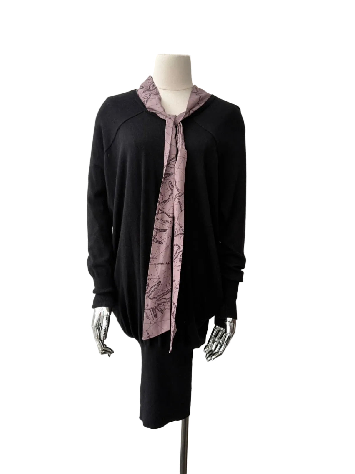 VIVIENNE WESTWOOD 00s ASYMMETRICAL TIE SWEATER