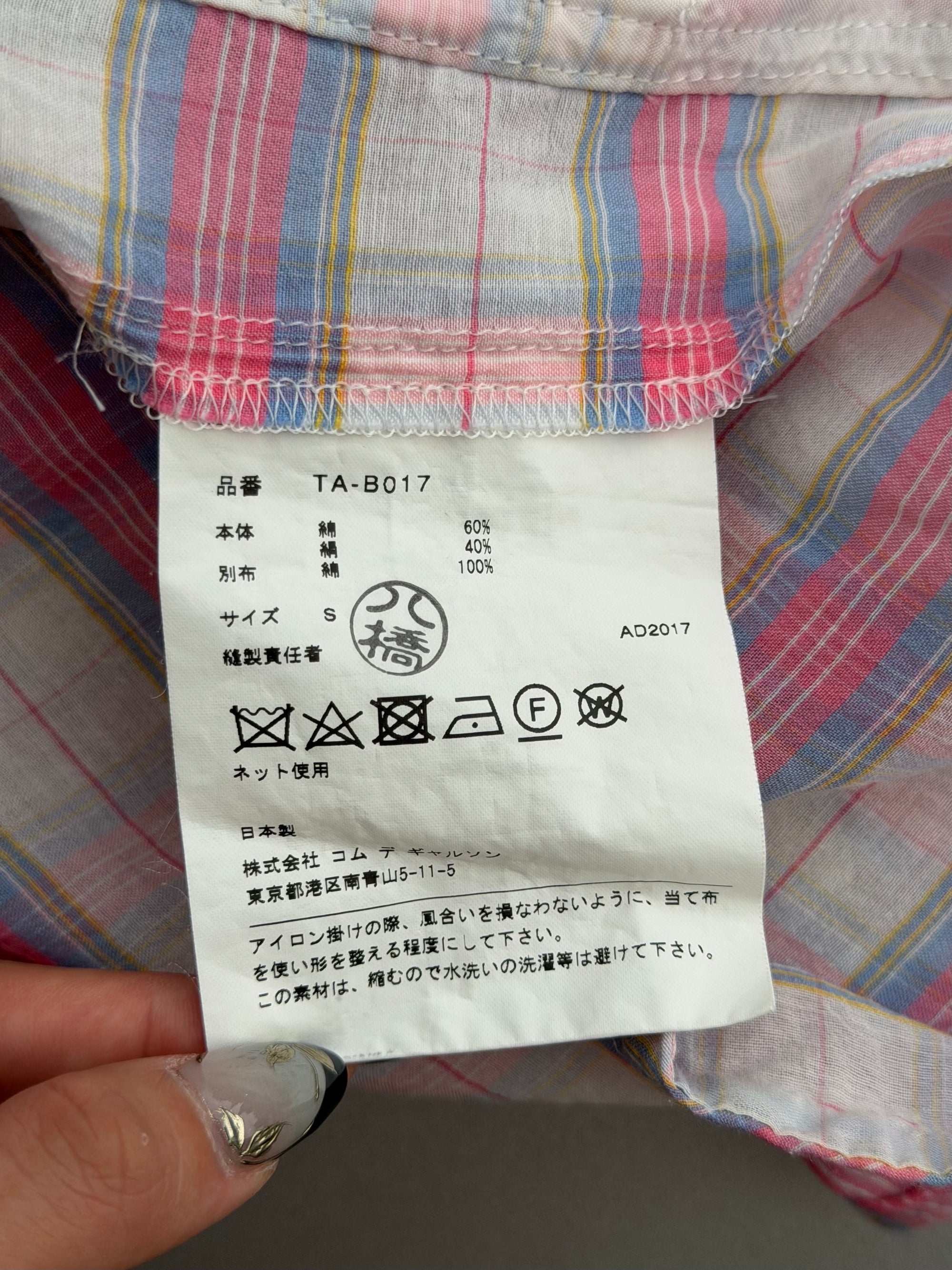 TRICOT CDG S/S 2017 PINK KNOT BLOUSE