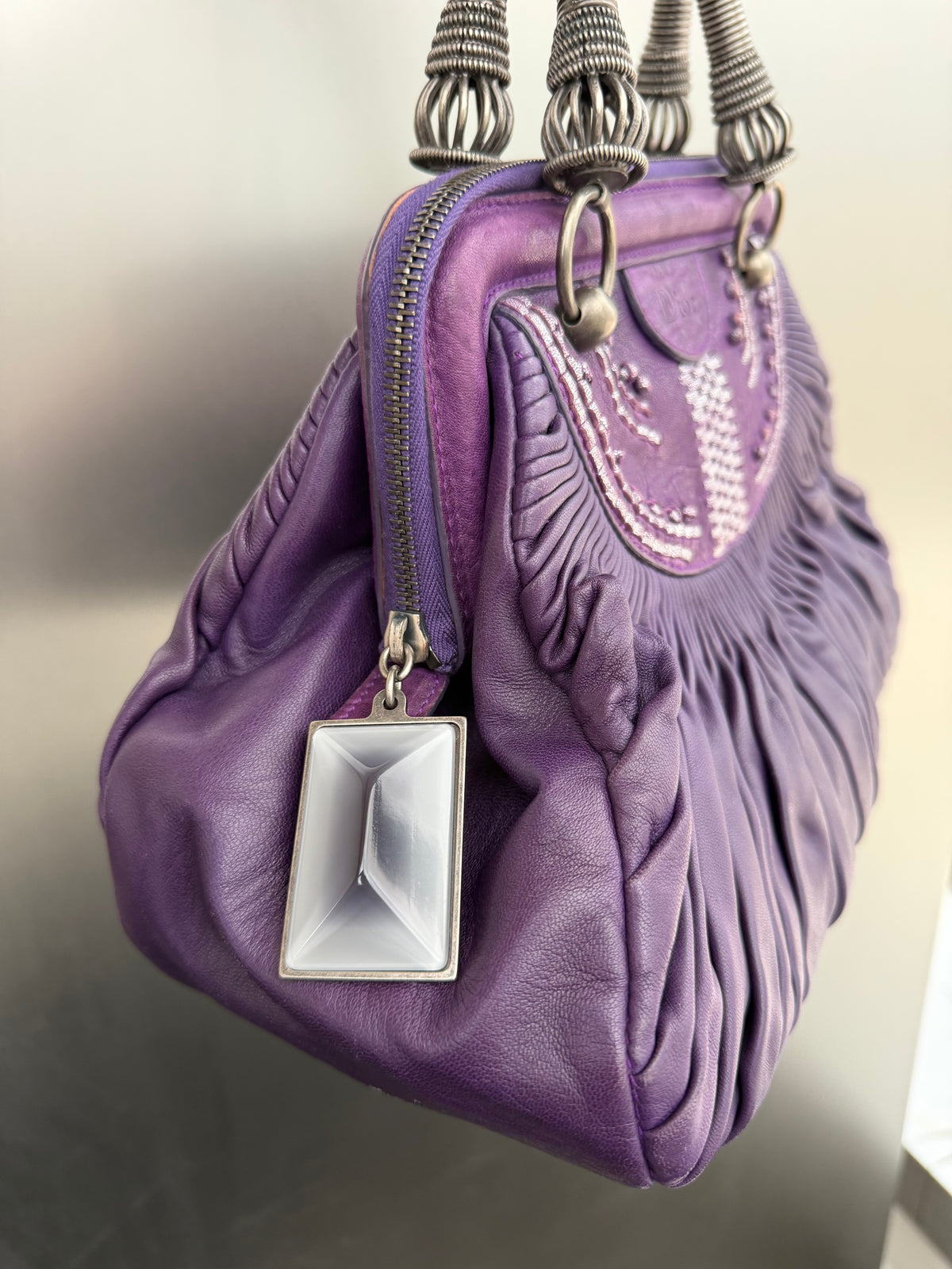 DIOR S/S 2007 SHARON STONE LEATHER BAG