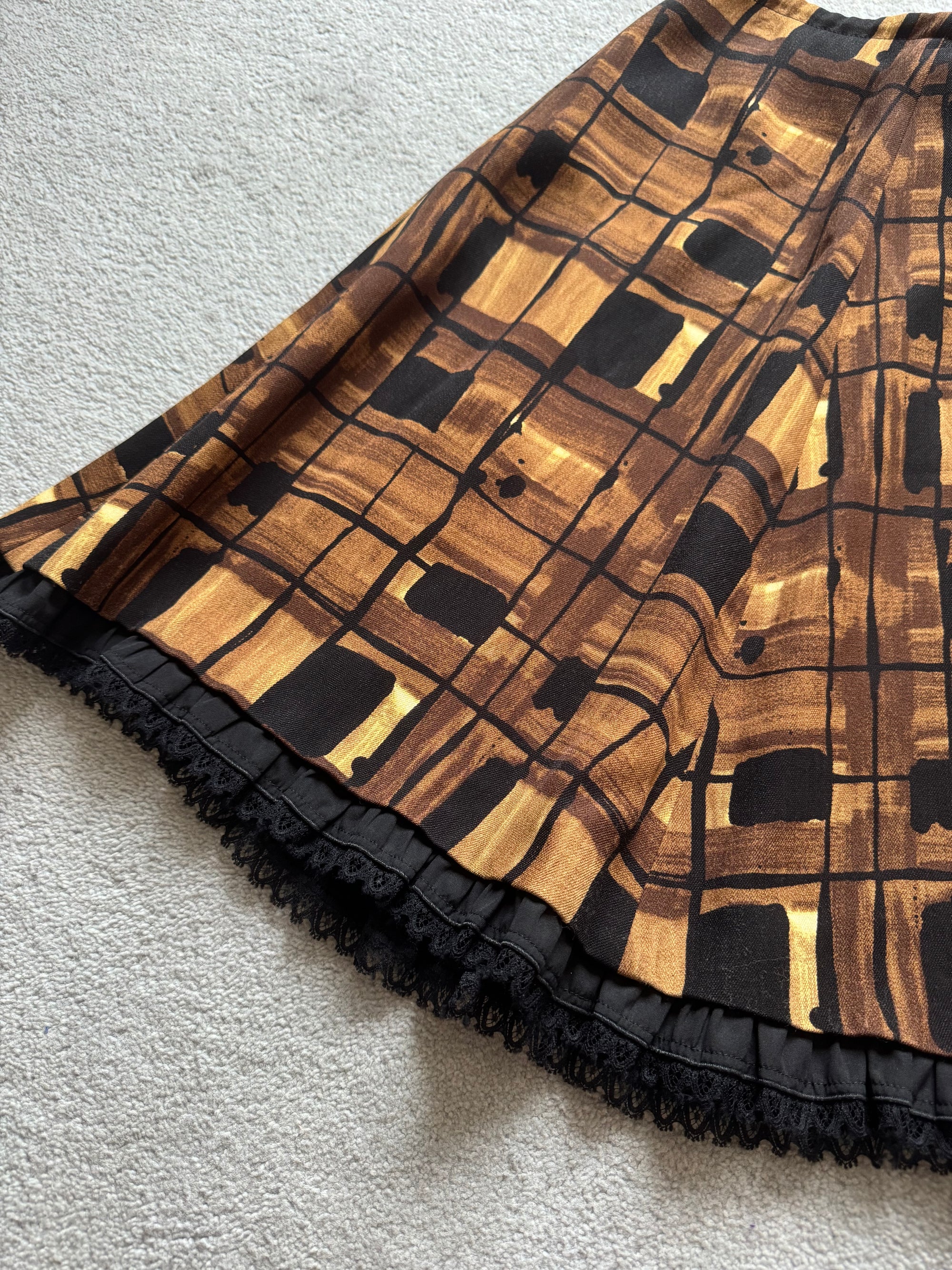 PRADA F/W 2010 CHECKED SKIRT