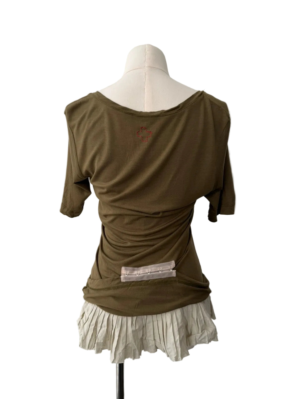 A.F. VANDEVORST S/S 2005 HOOK-AND-EYE PEPLUM TOP