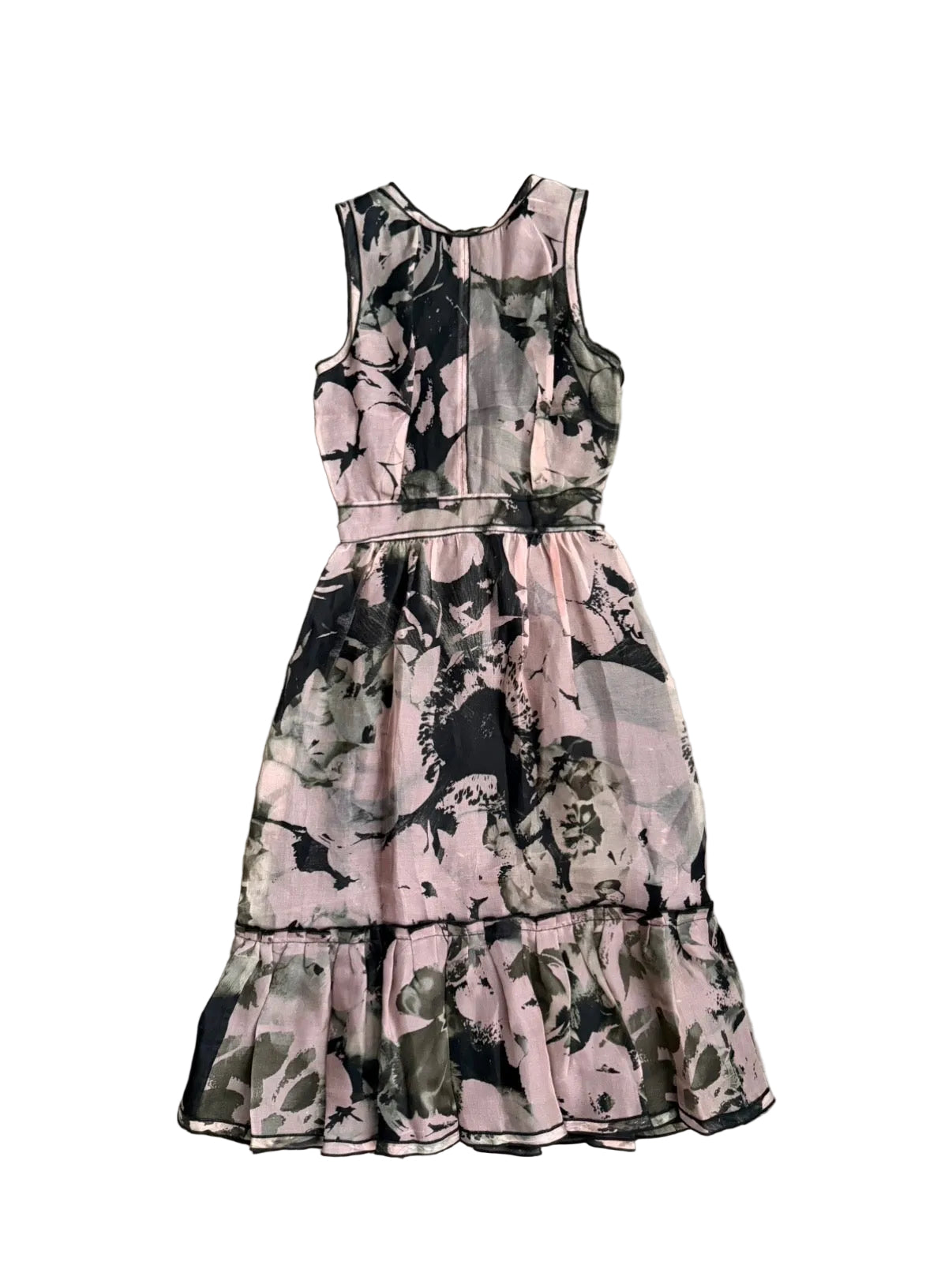 DOLCE AND GABBANA 00s SILK FLORAL DRESS
